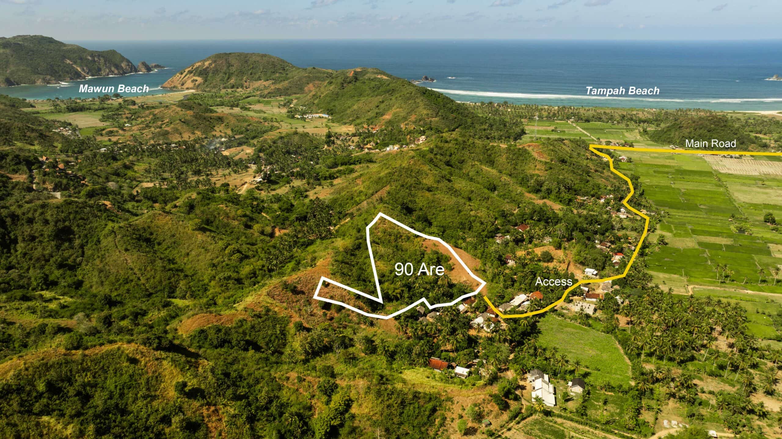 Tampah - 90 are showing beach and main road