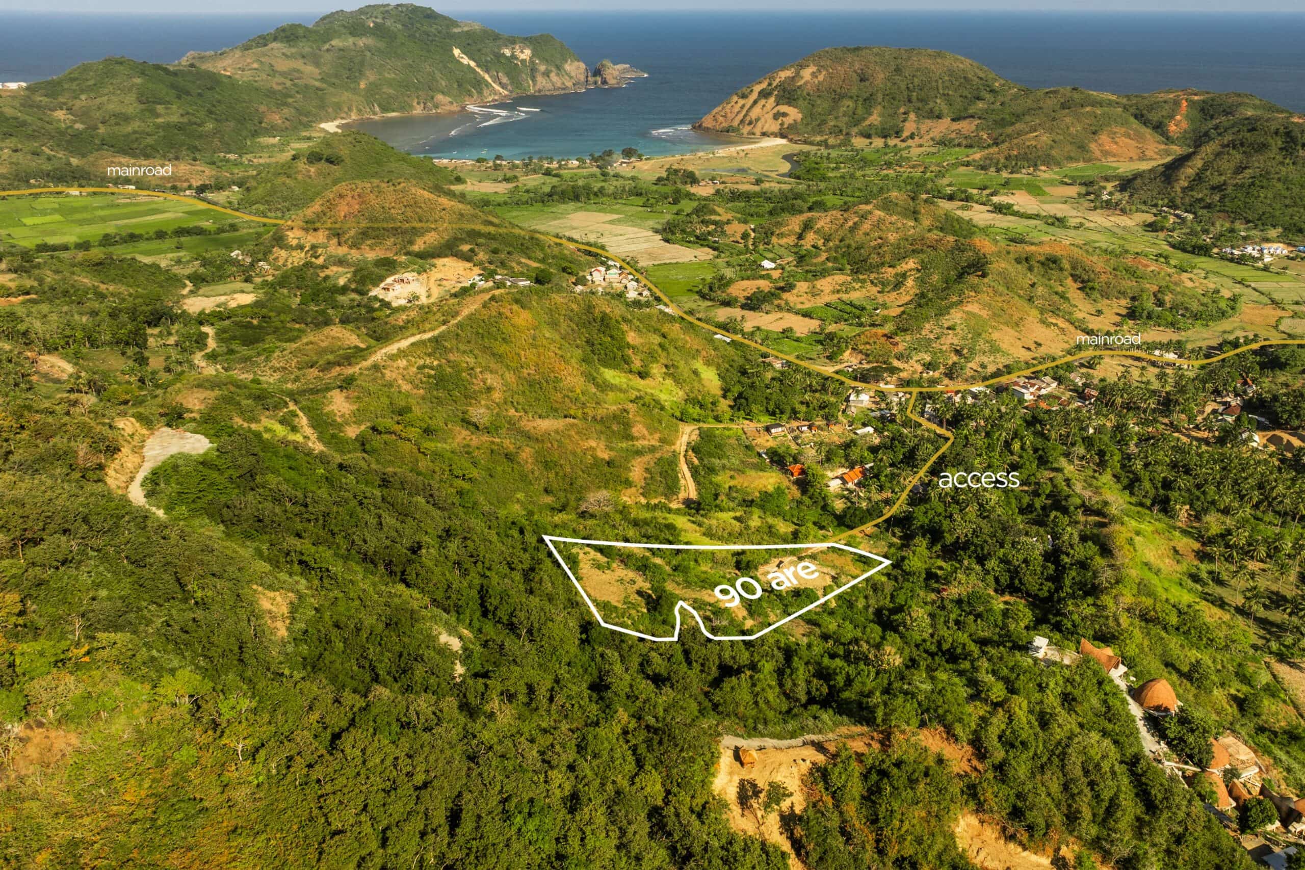 Mawun - oceanview plots showing access