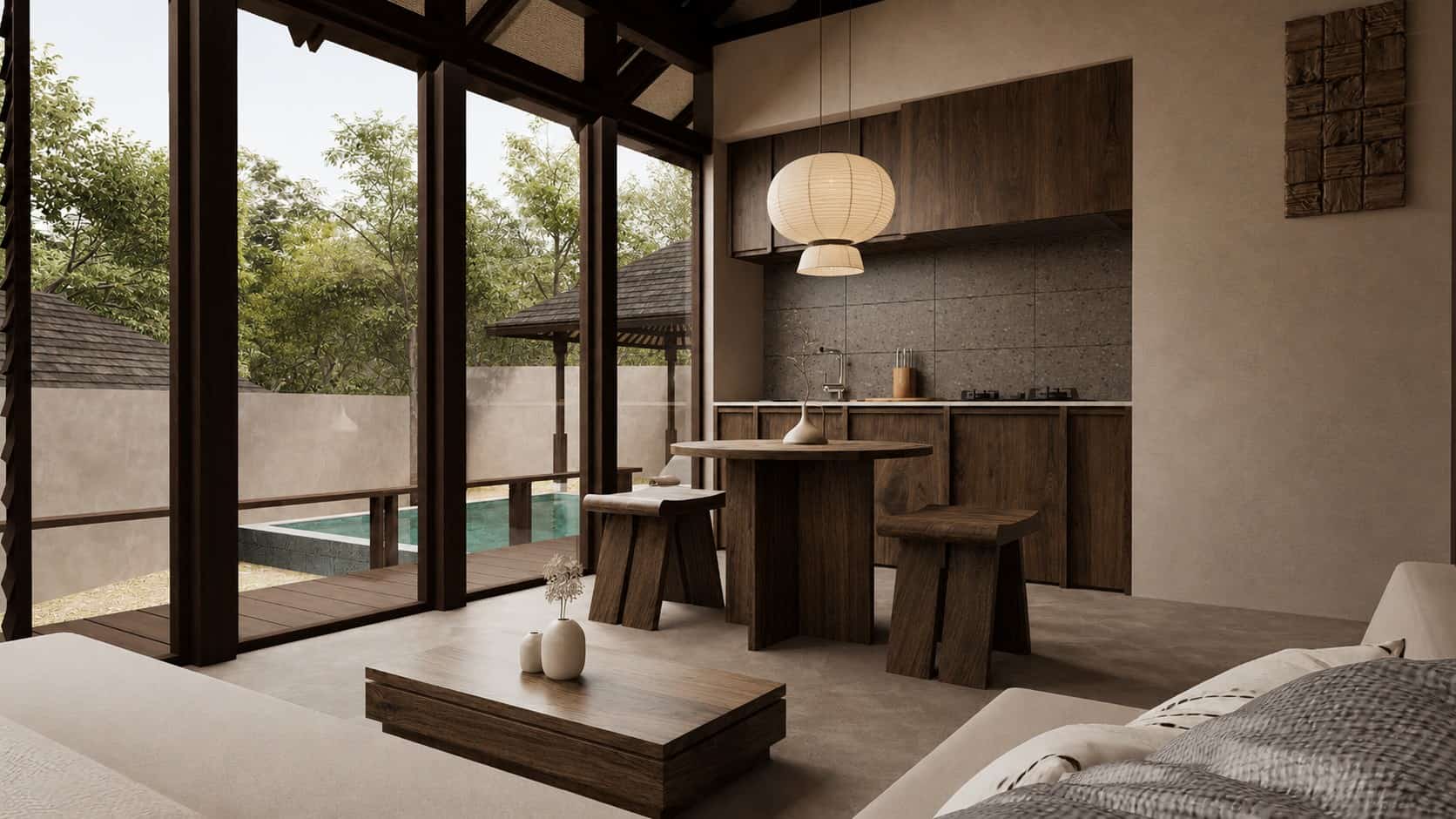 1BR villa in Kuta Living room 2