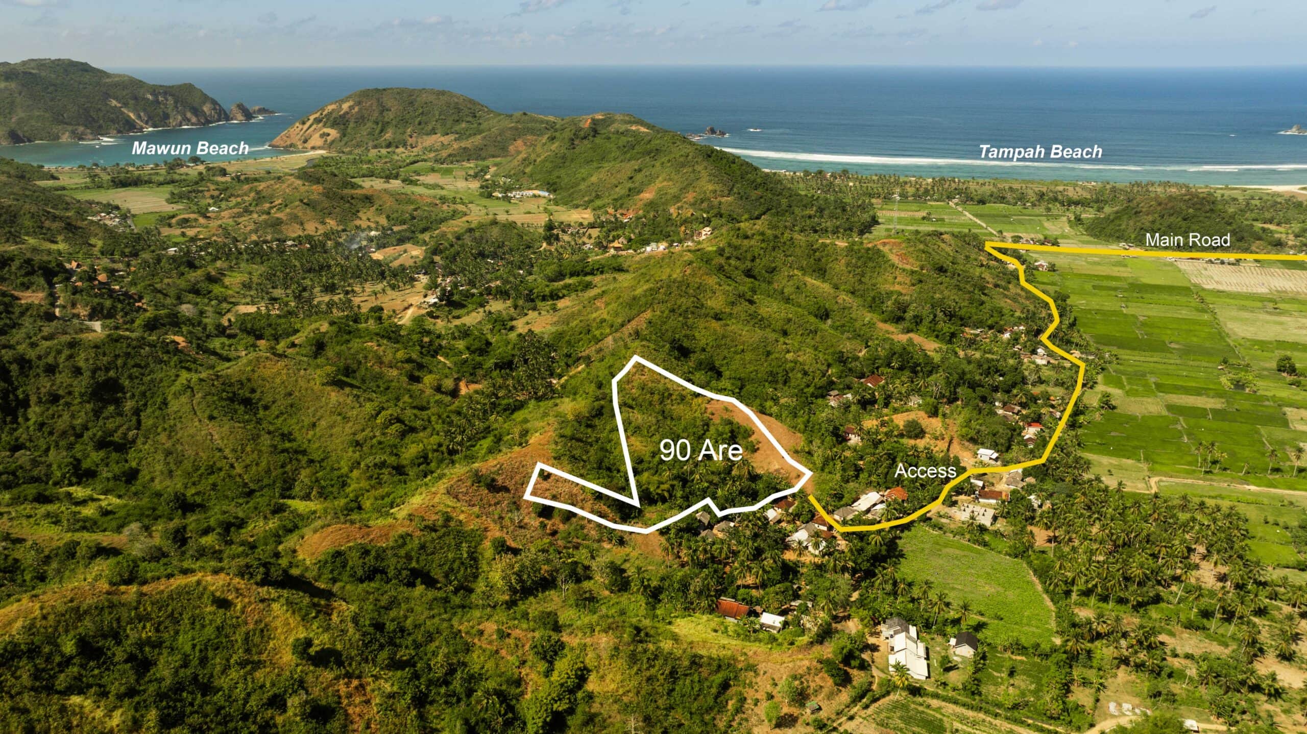 Tampah - 90 are showing beach and main road