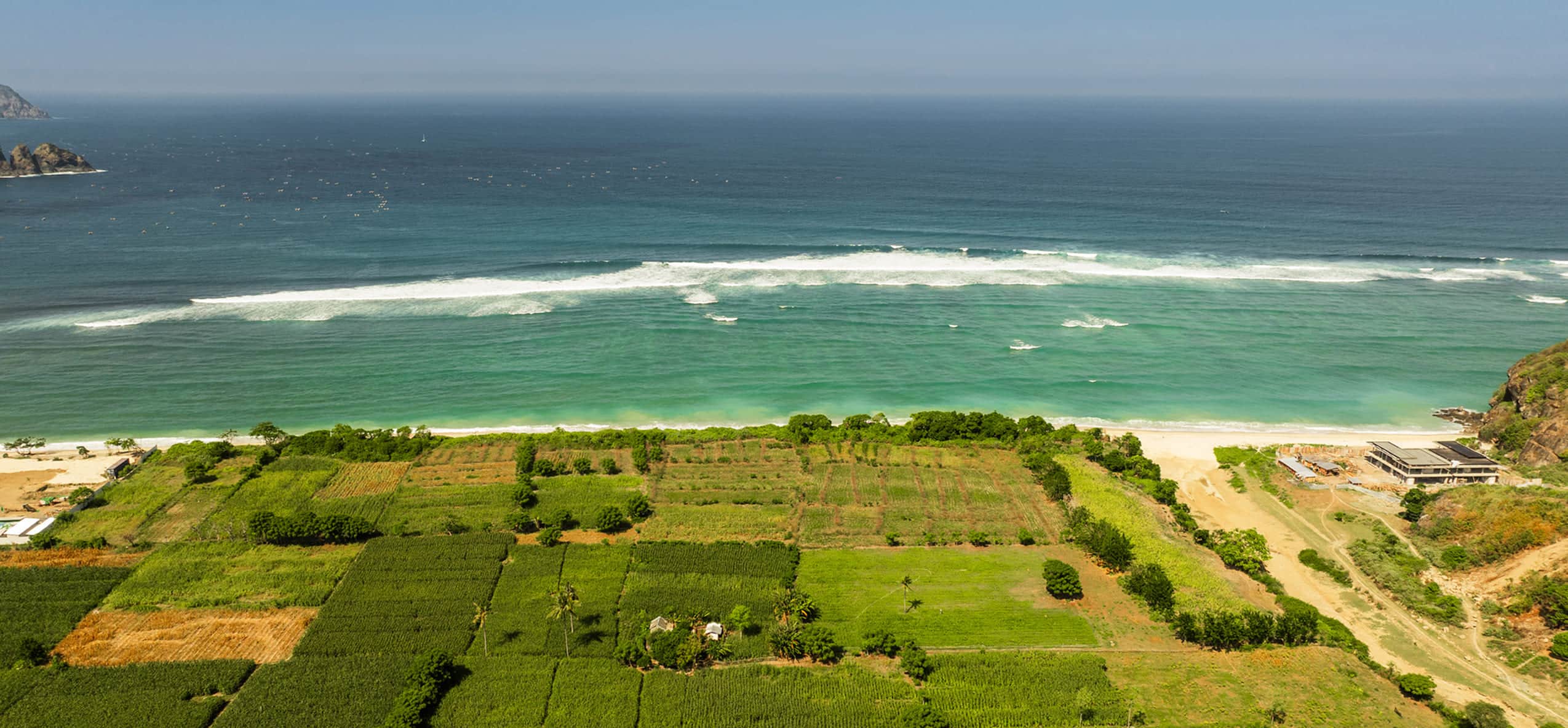 Aerial view of Serangan beach