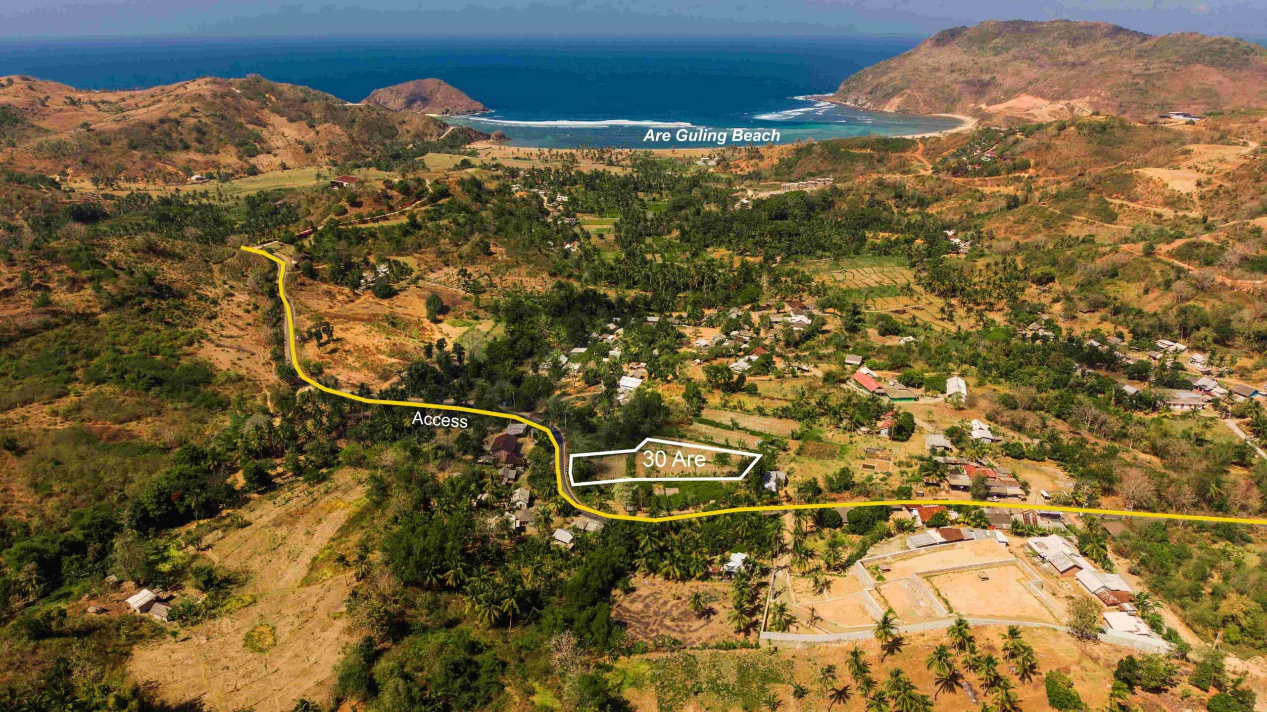 Areguling - Flat land 30 are showing the beach and access