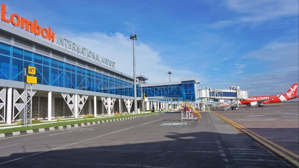Outside view of Lombok International Airport