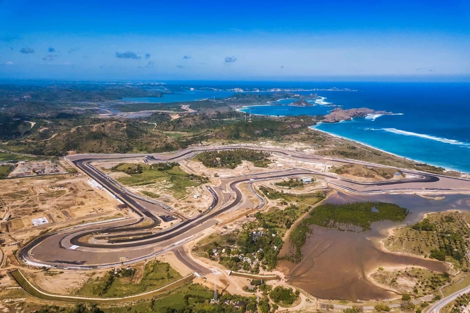 Aerial view of Mandalika SEZ