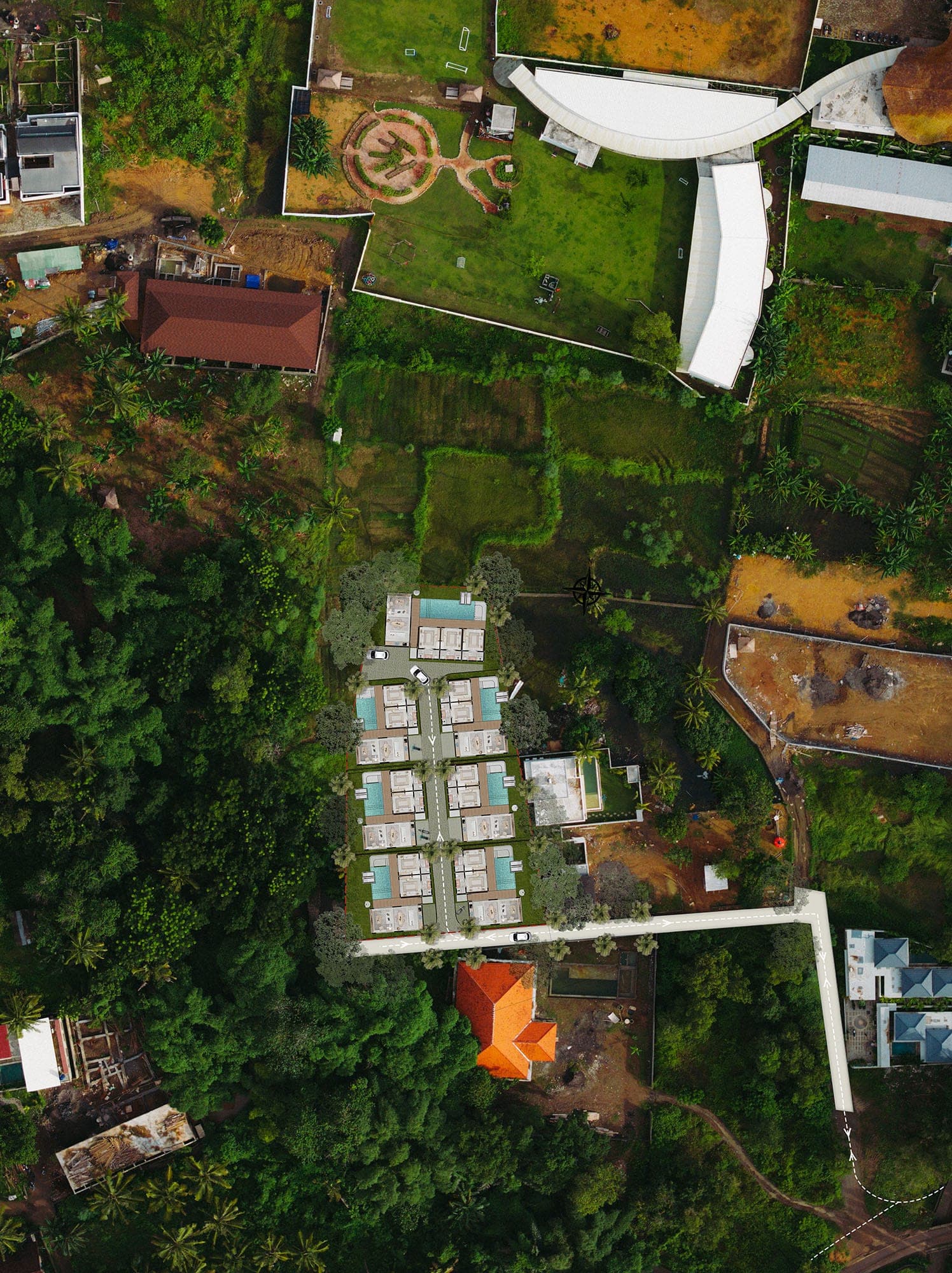 Drone and masterplan