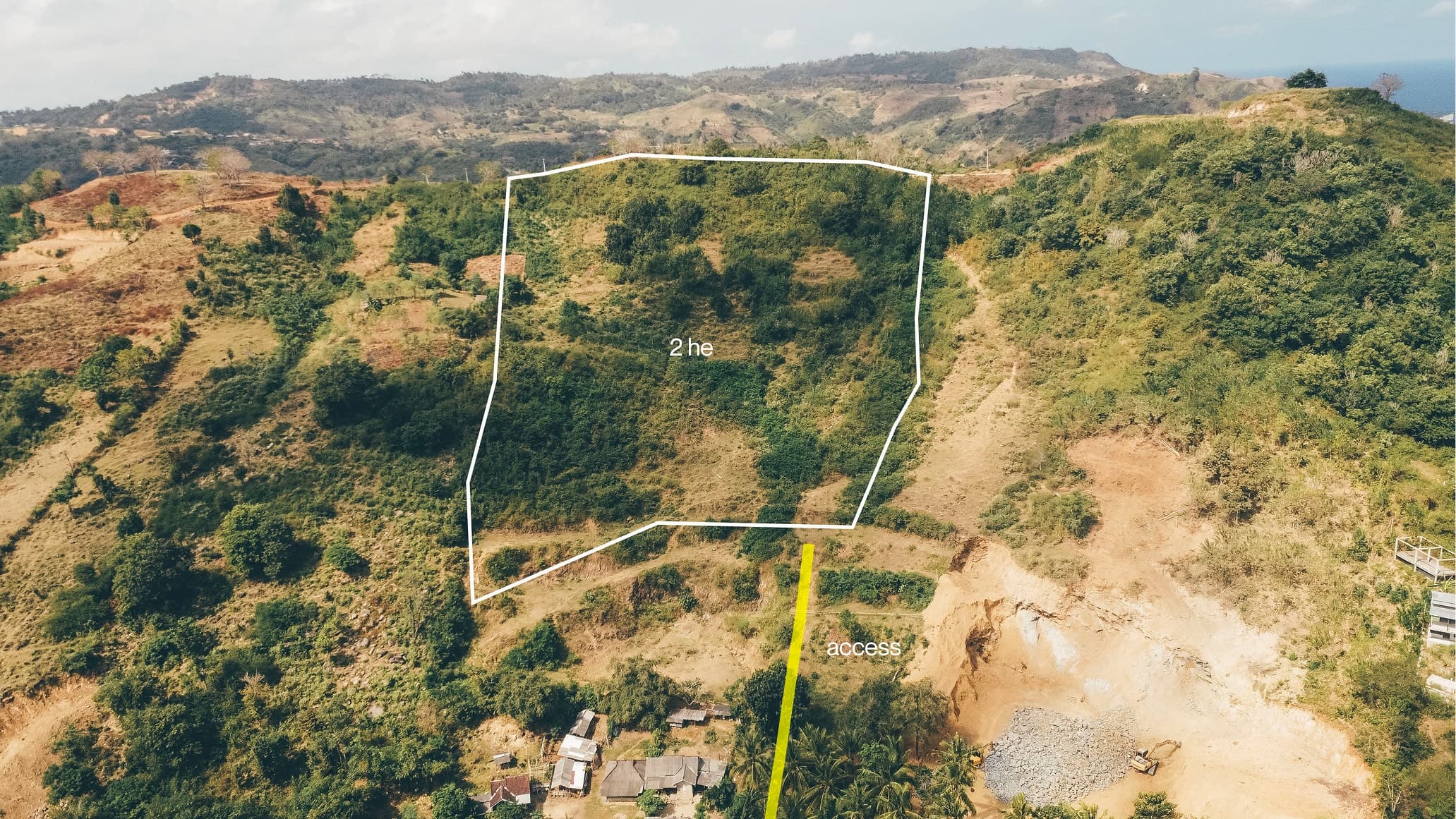 Hillside land for sale in Areguling