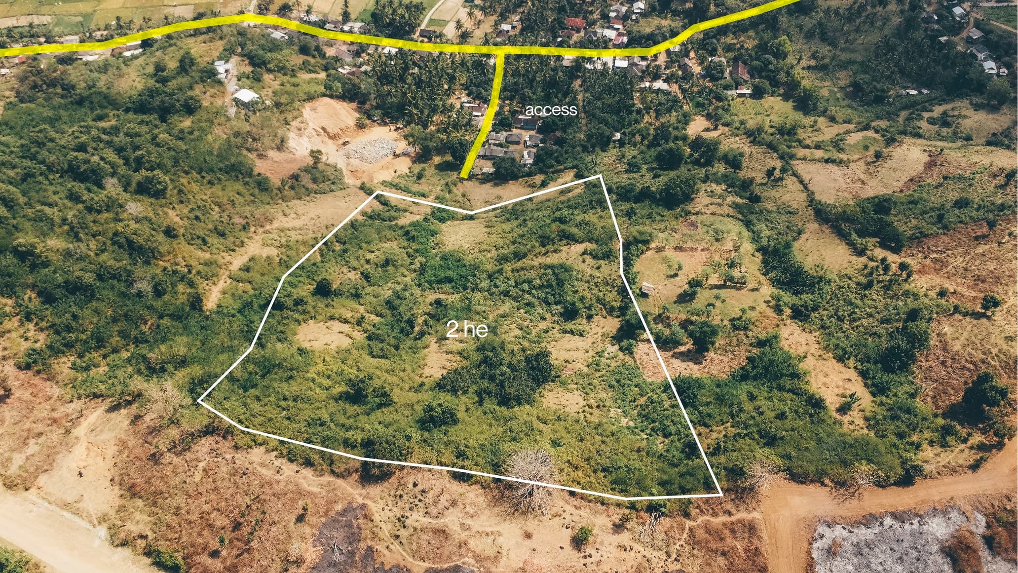 Hillside land for sale in Areguling