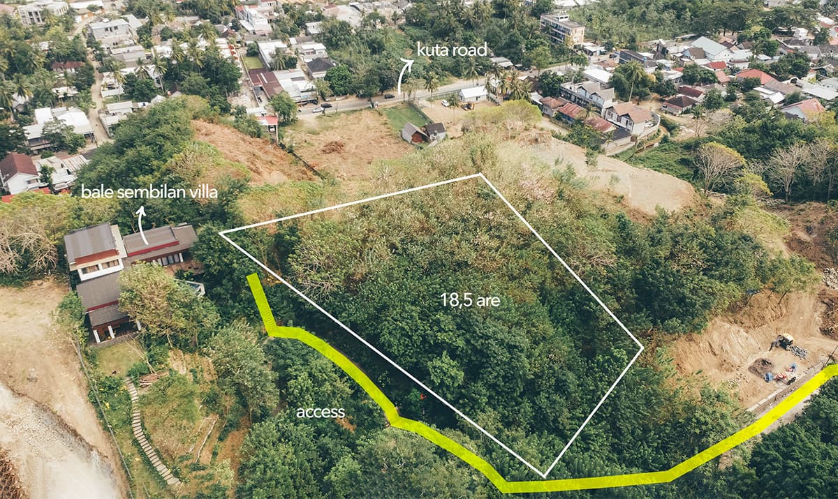 Land for sale Kuta Lombok 18.5 are