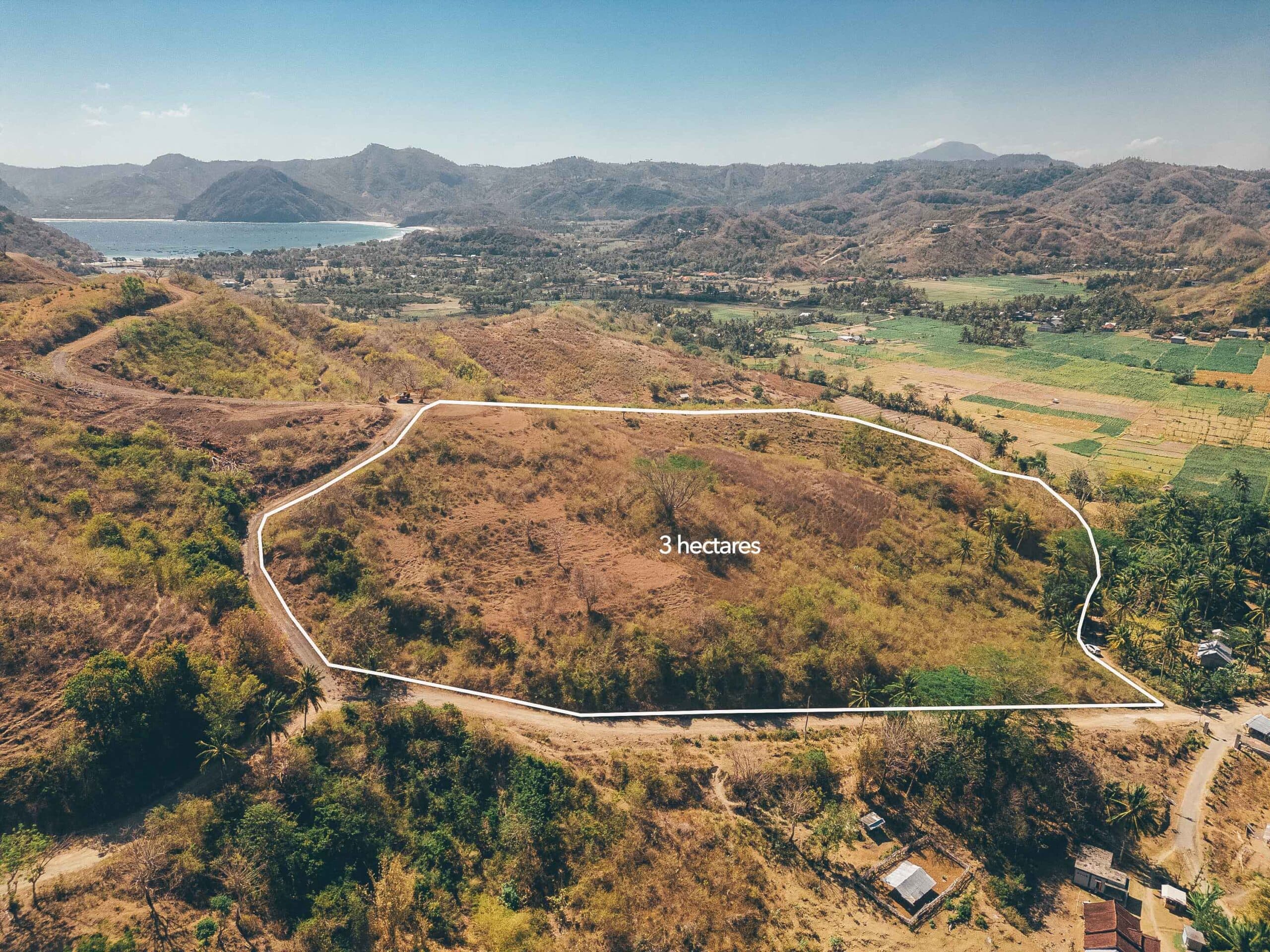 Mawi 3 hectares for sale aerial view