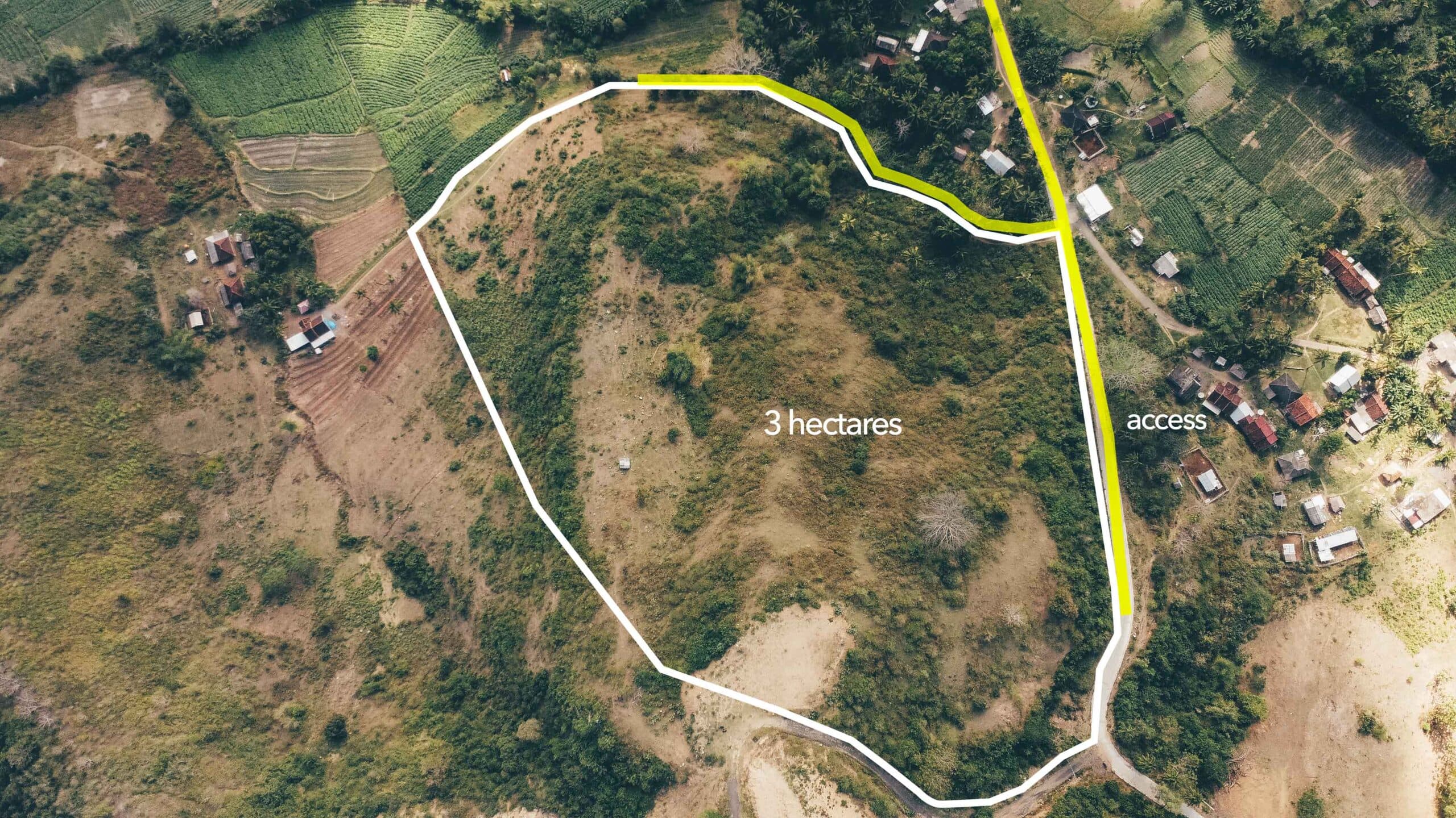 Mawi 3 hectares for sale aerial view