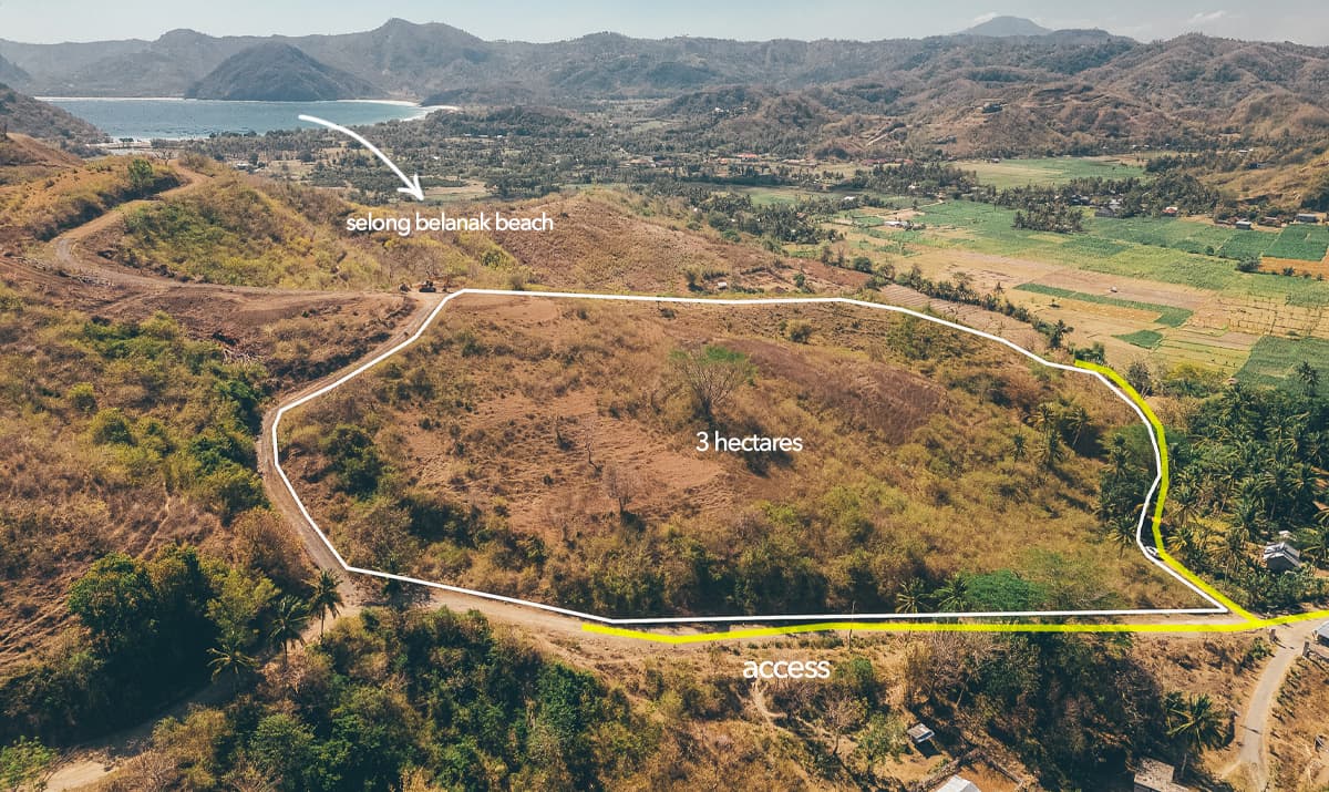 Mawi 3 hectares for sale aerial view