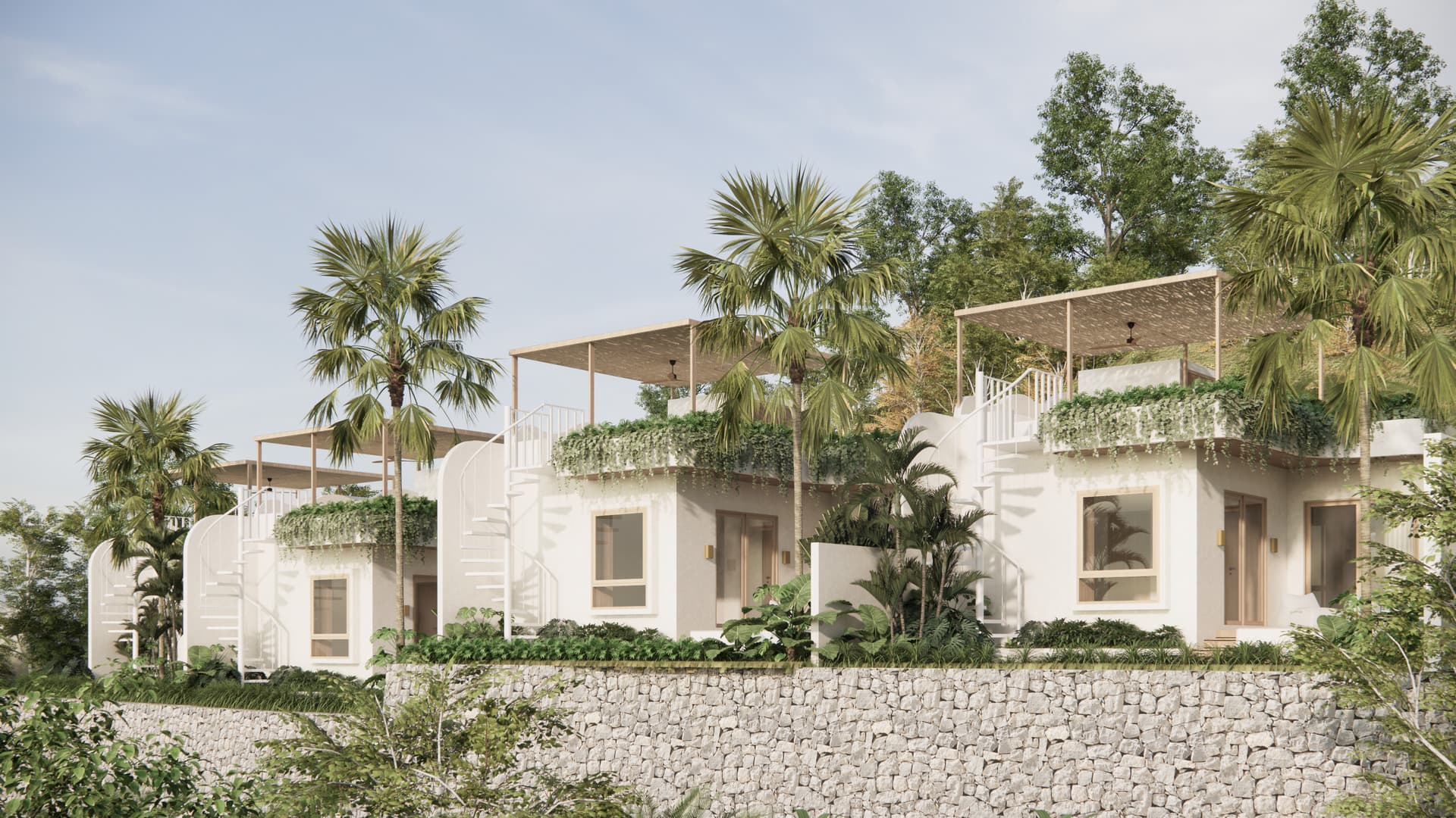 Front view Monstera Villas