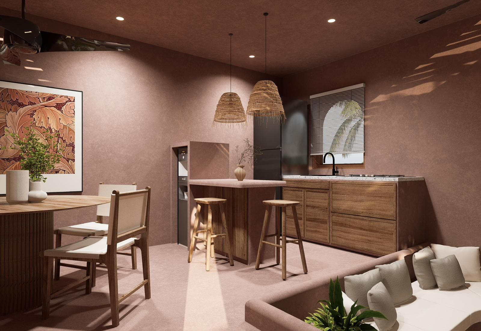 SORA villas dining and kitchen