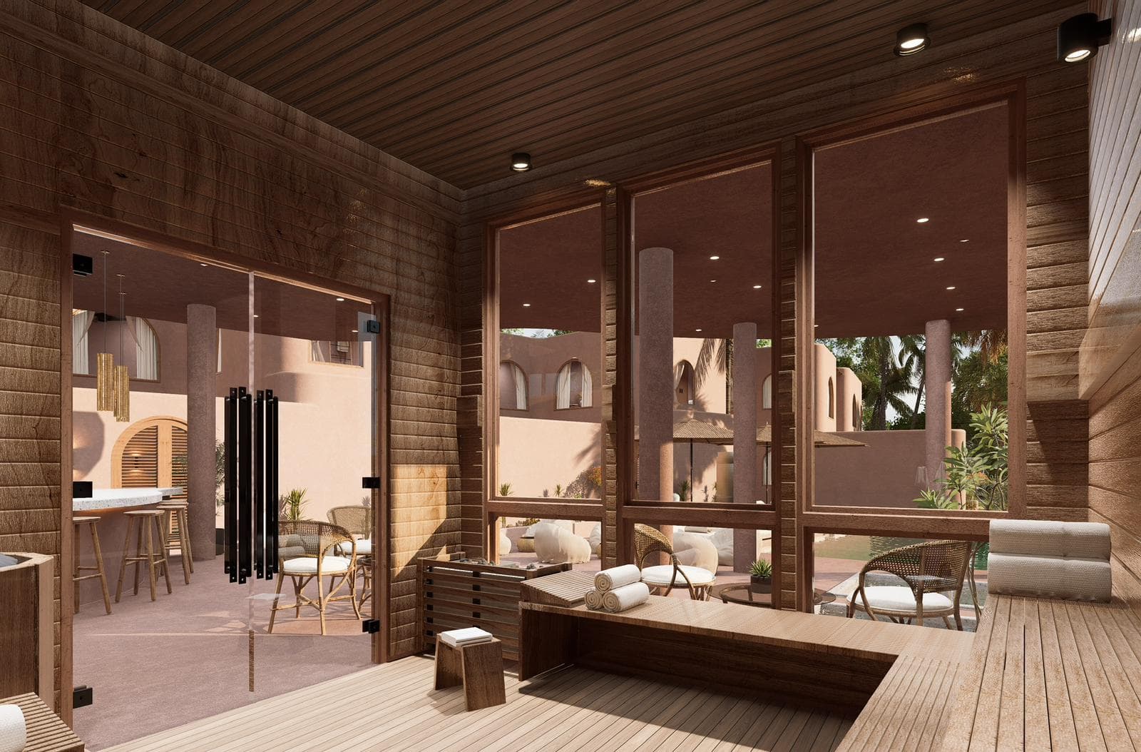SORA Lombok boutique resort sauna