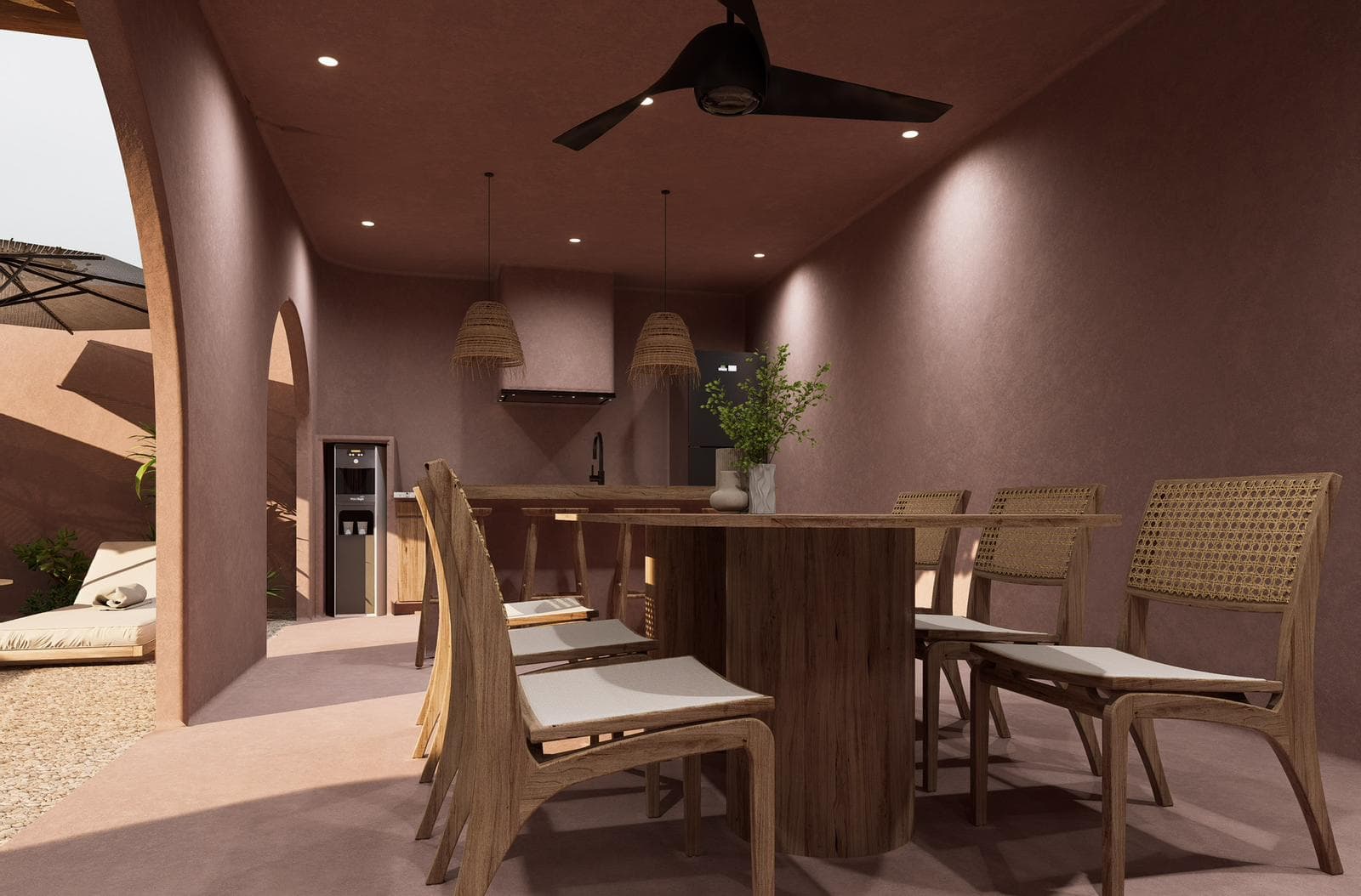 SORA villas 3 bedroom dining area