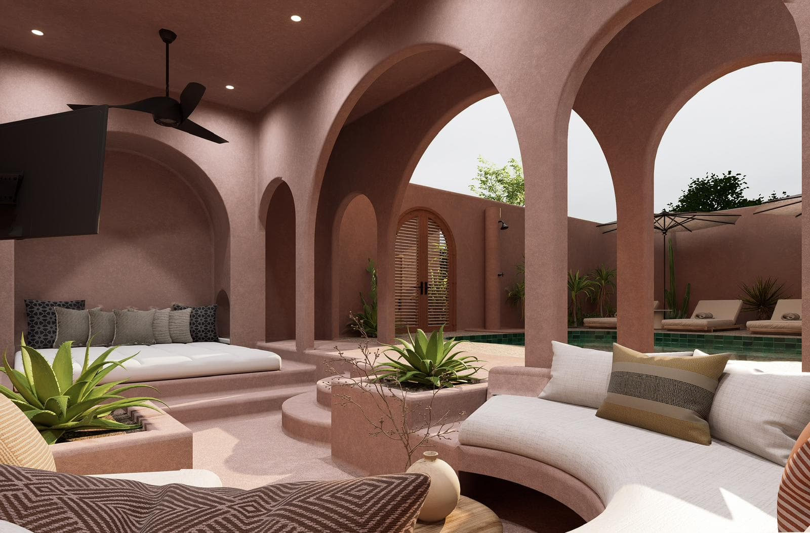 SORA villas 3 bedroom living area