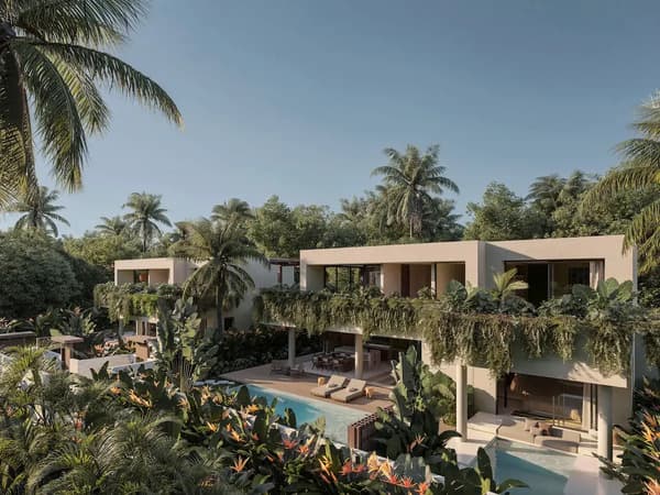 Outdoor 3BR Tias villas for sale in Kuta Lombok