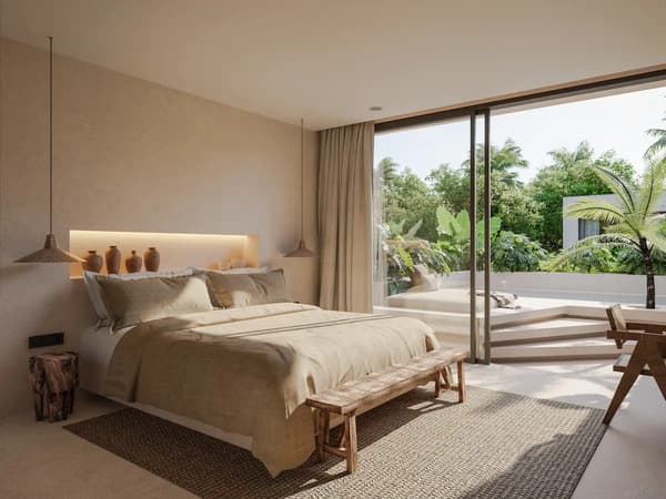 Luxurious bedrooms 3BR Tias villas for sale in Kuta Lombok