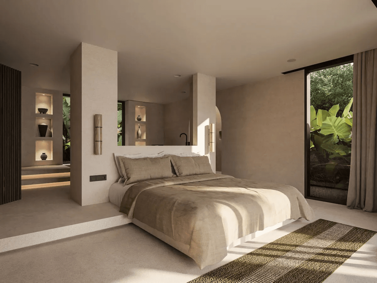 Private bedrooms 3BR Tias villas for sale in Kuta Lombok
