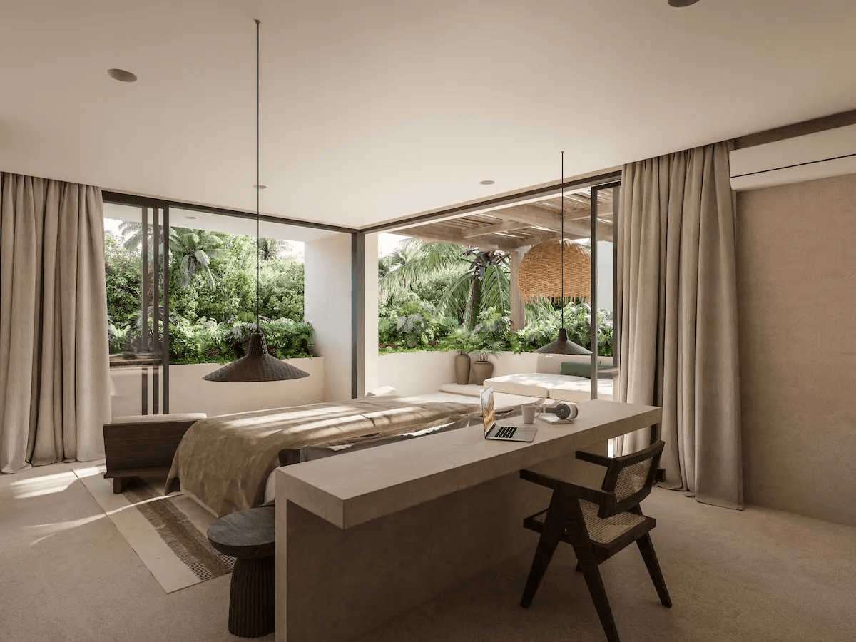Stylish workspace 3BR Tias villas for sale in Kuta Lombok