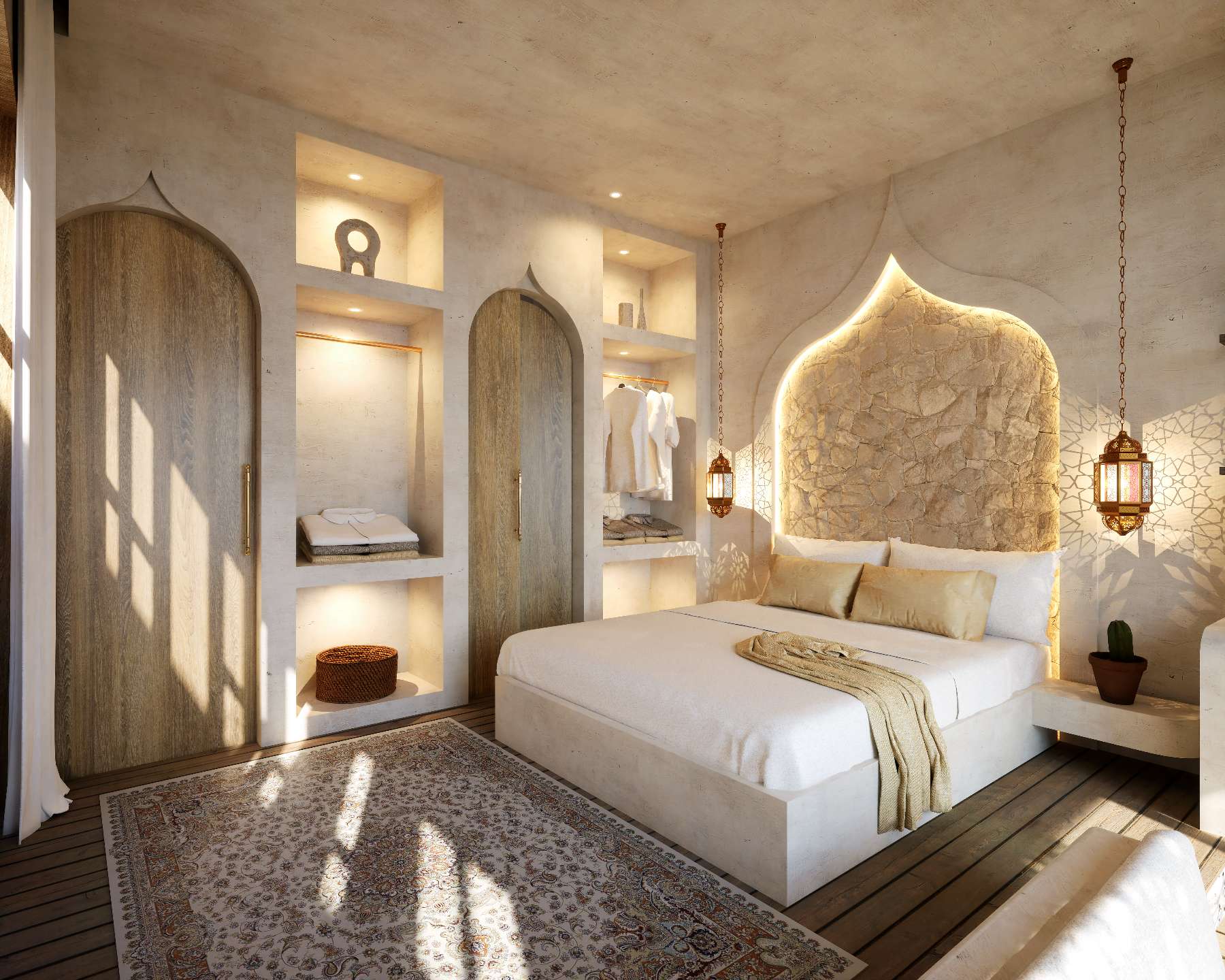 Mango mahala studio villas bedroom area