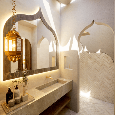 Mango mahala studio villas bathroom