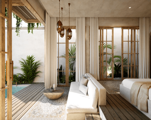 Mango mahala studio villas living area