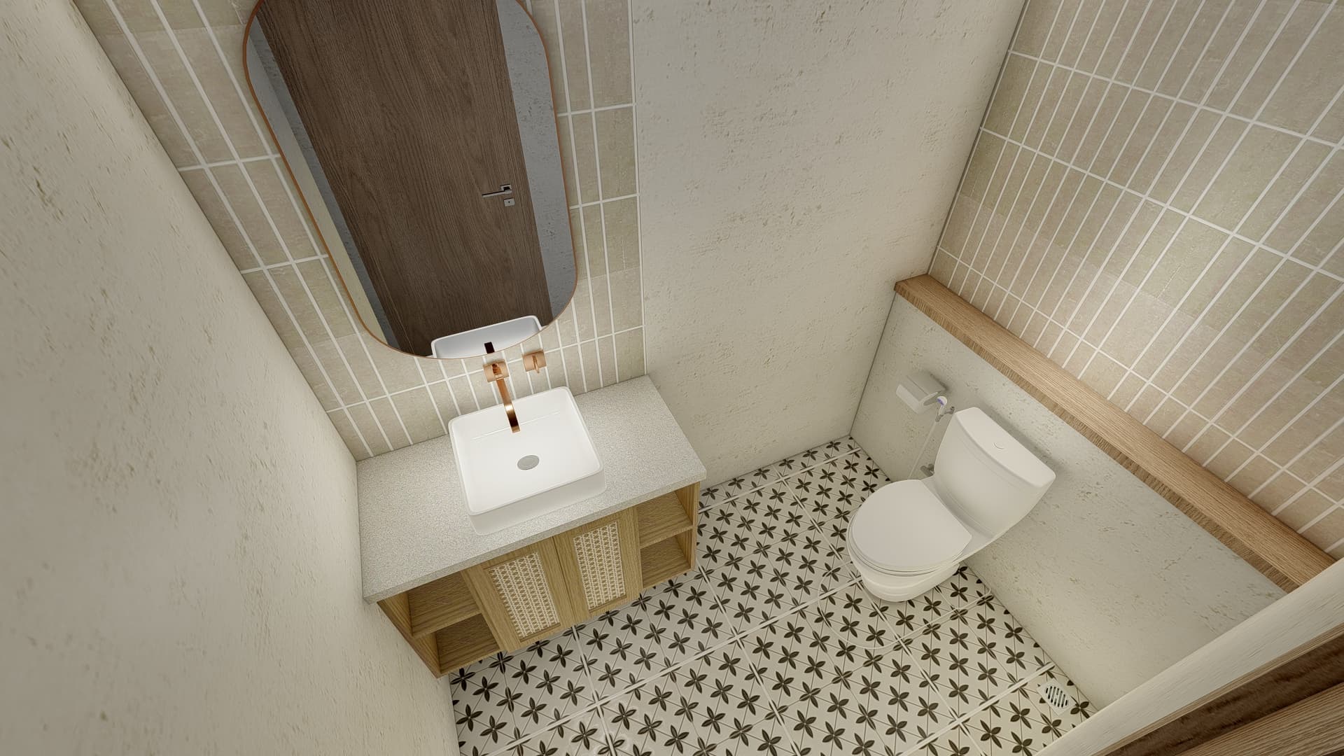 2BR villa in Selong Belanak sink