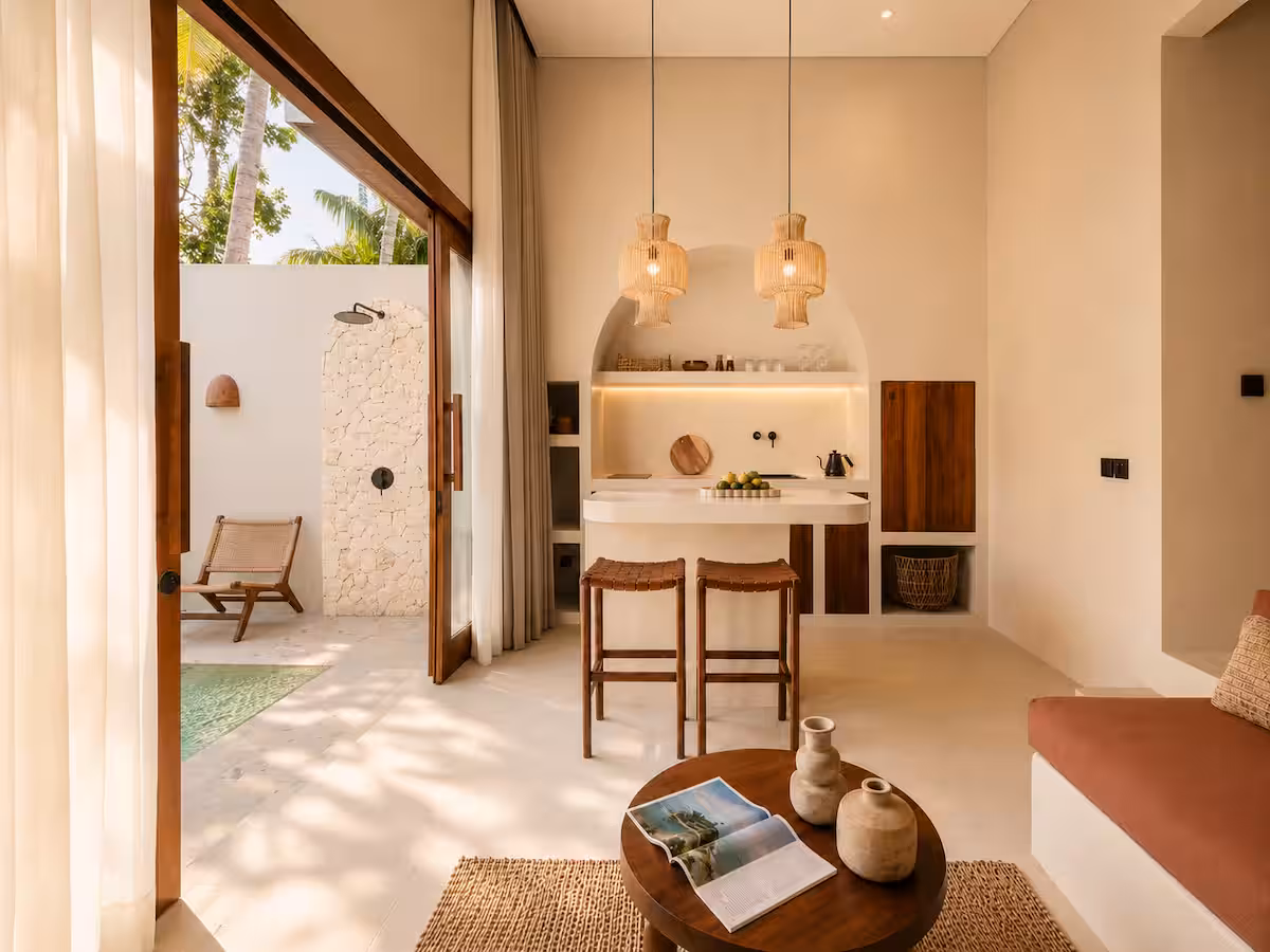 1BR villa in kuta kitchen