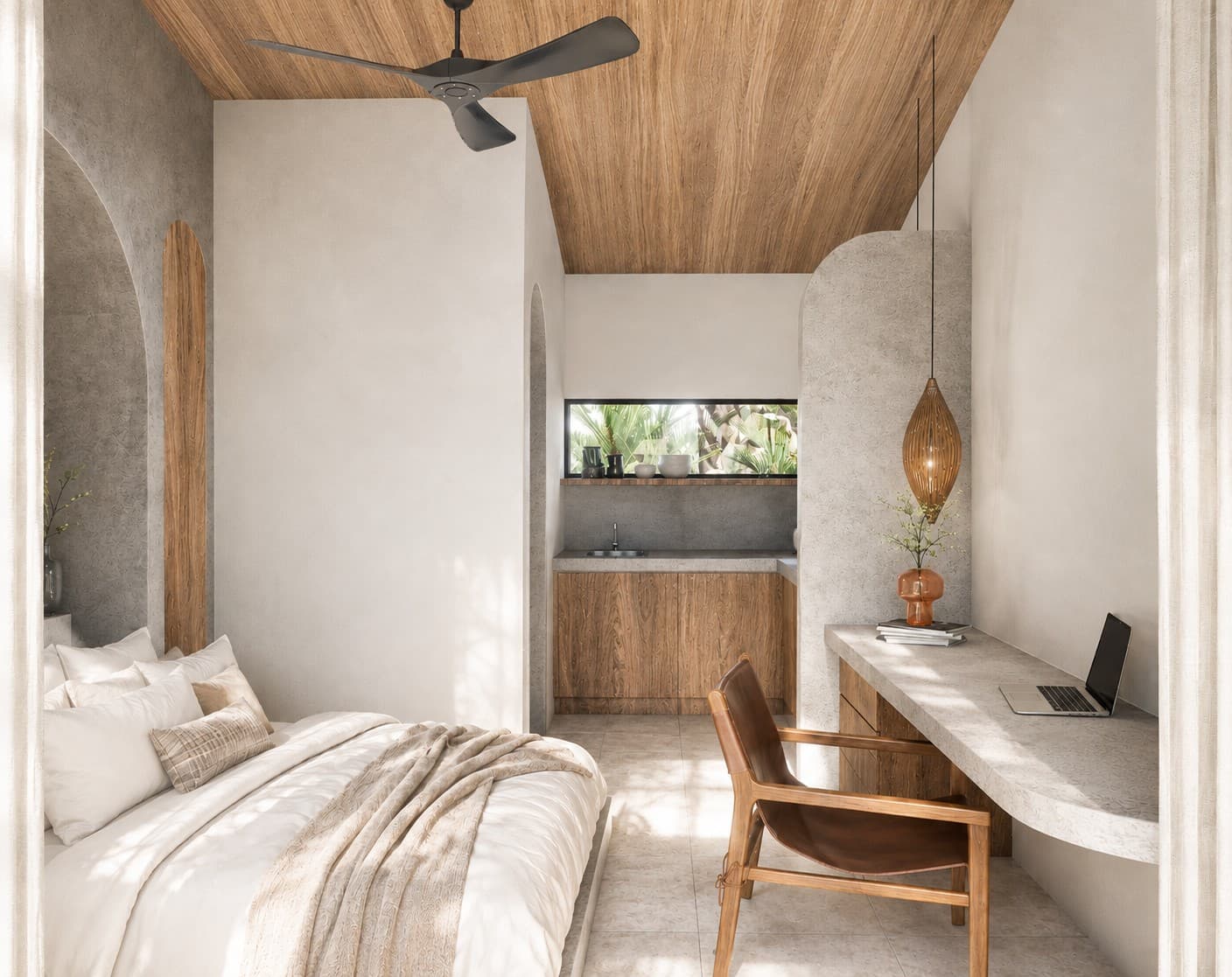 1BR Studio in Kuta - bedroom