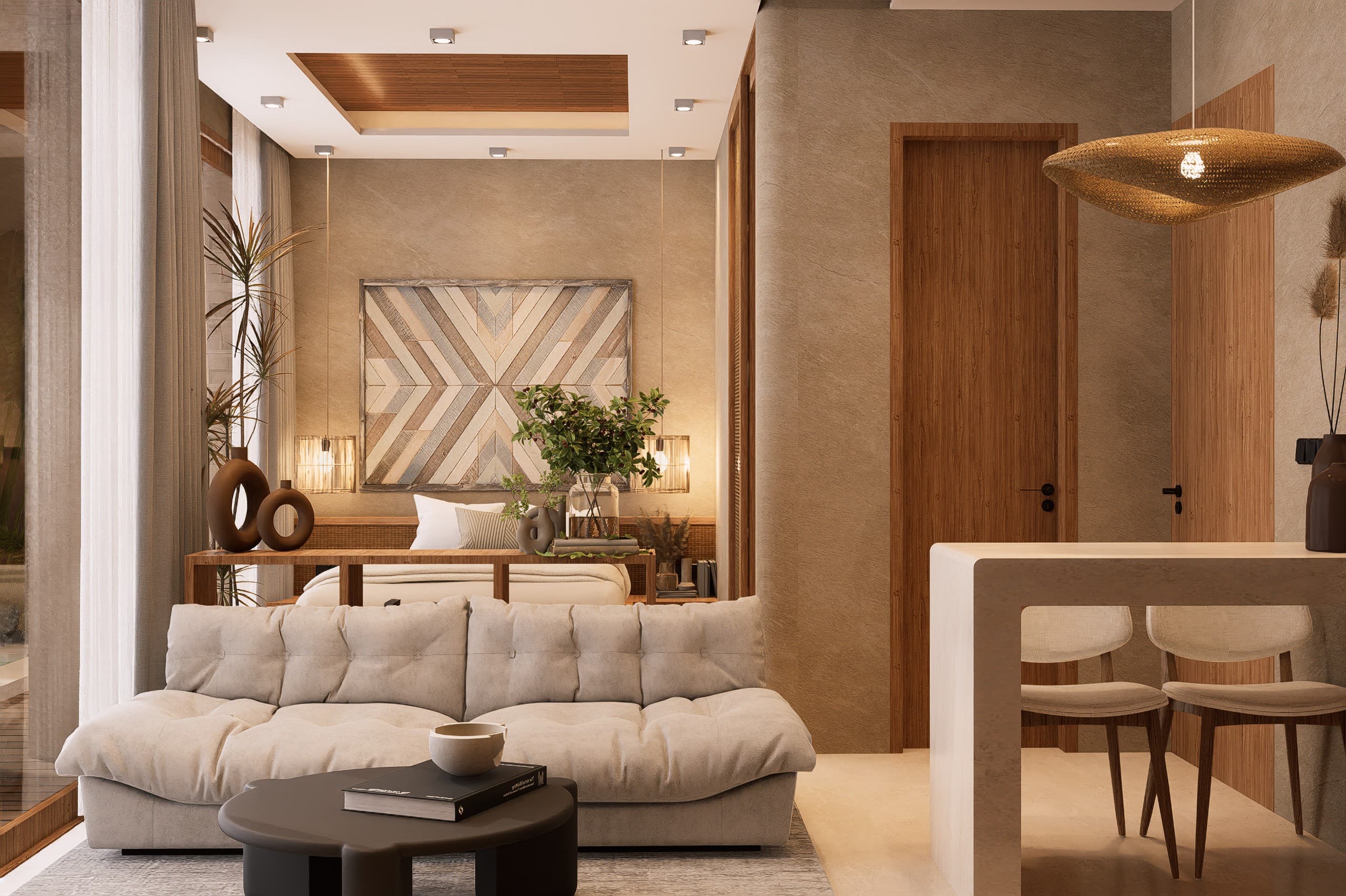 1BR Villa in Prabu - living area