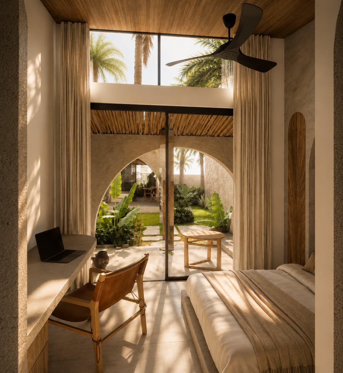 1BR Studio in Kuta - bedroom