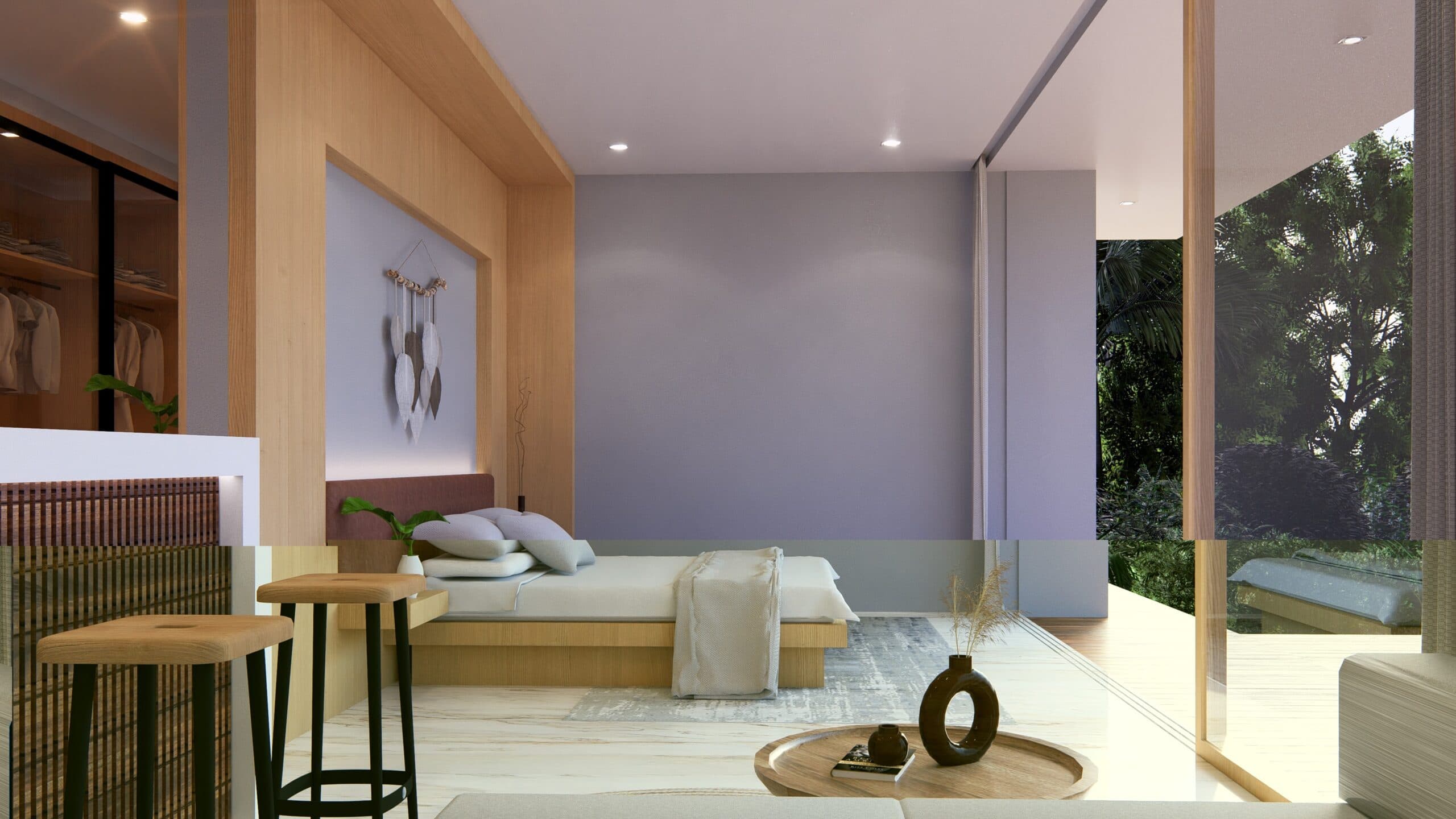 1BR Villa in Mawi - walk in wardrobe