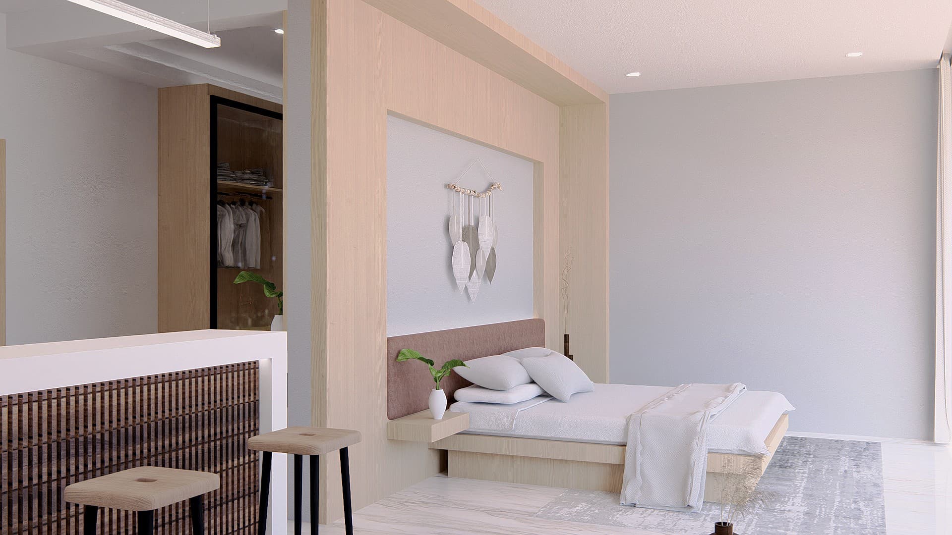 1BR Villa in Mawi - bedroom