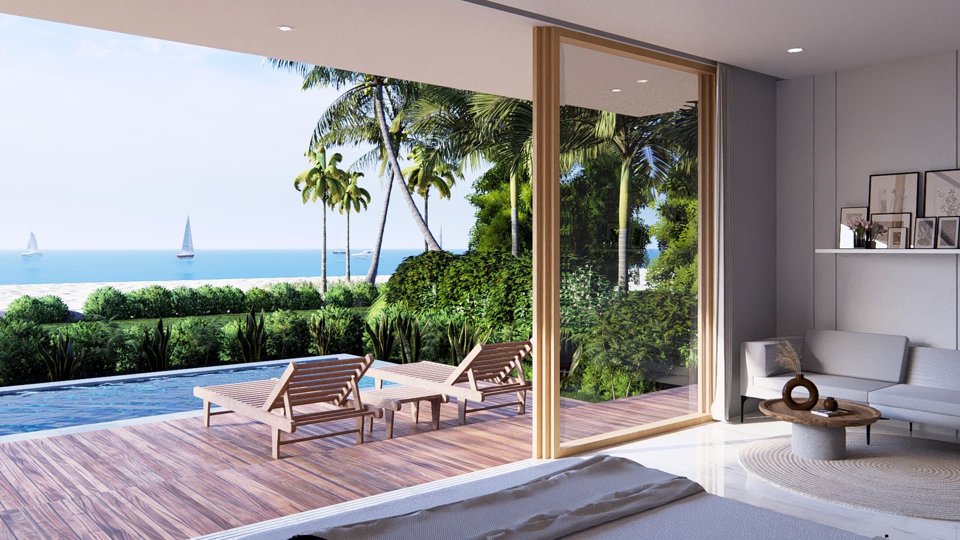 1BR Villa in Mawi - beachfront