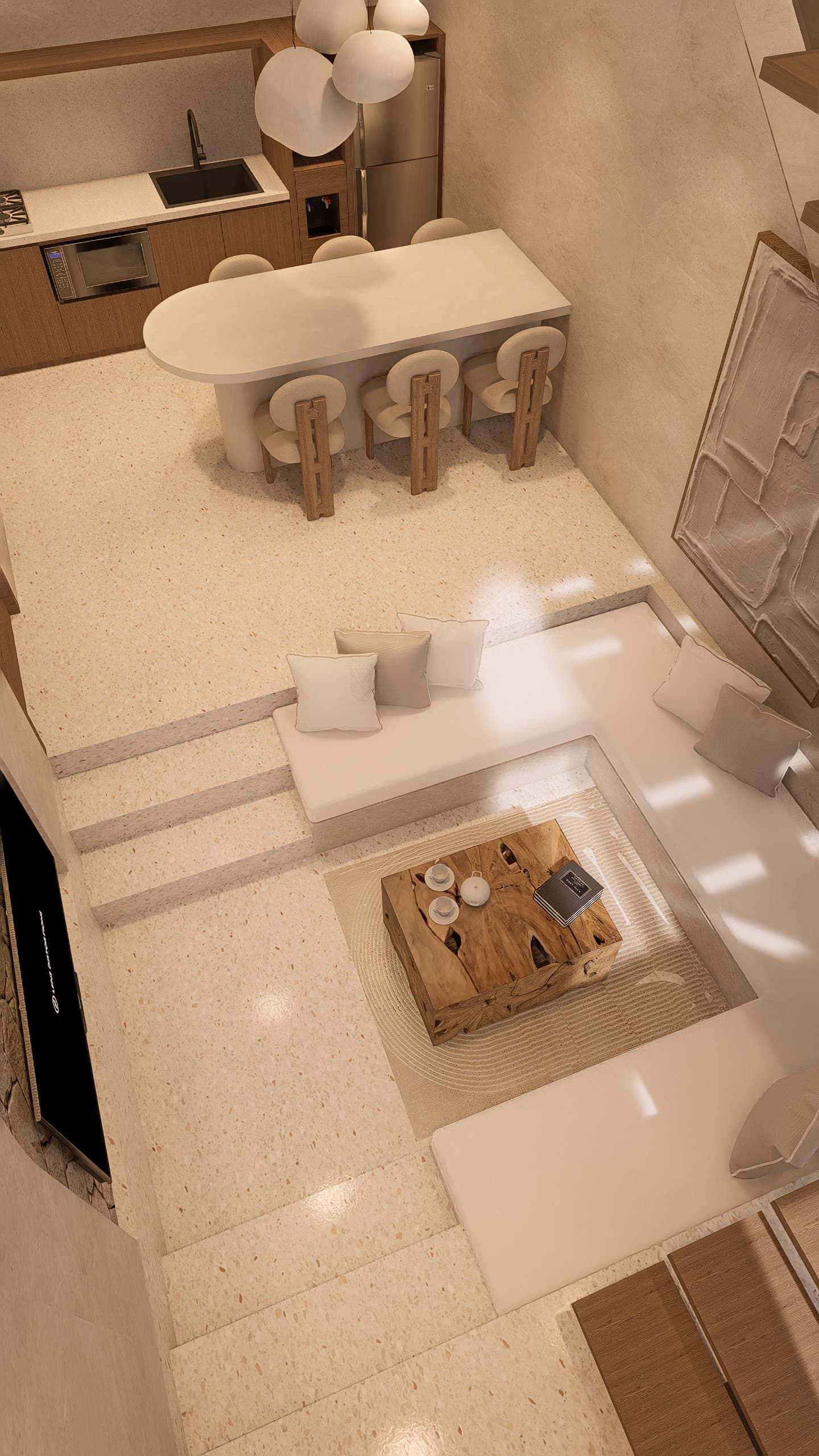 2BR Villa in Mong - living room