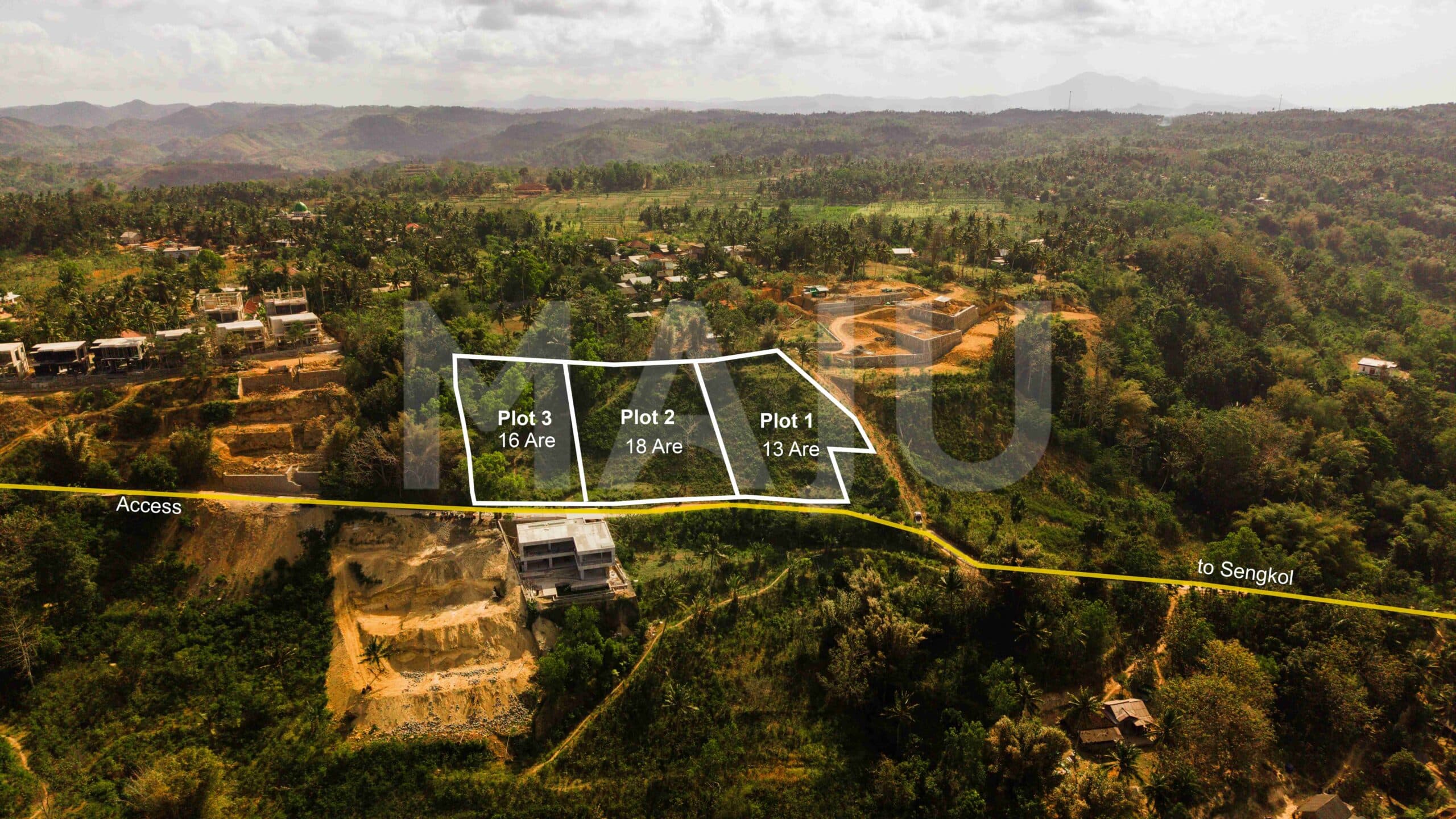 Kuta - Oceanview Plots showing access