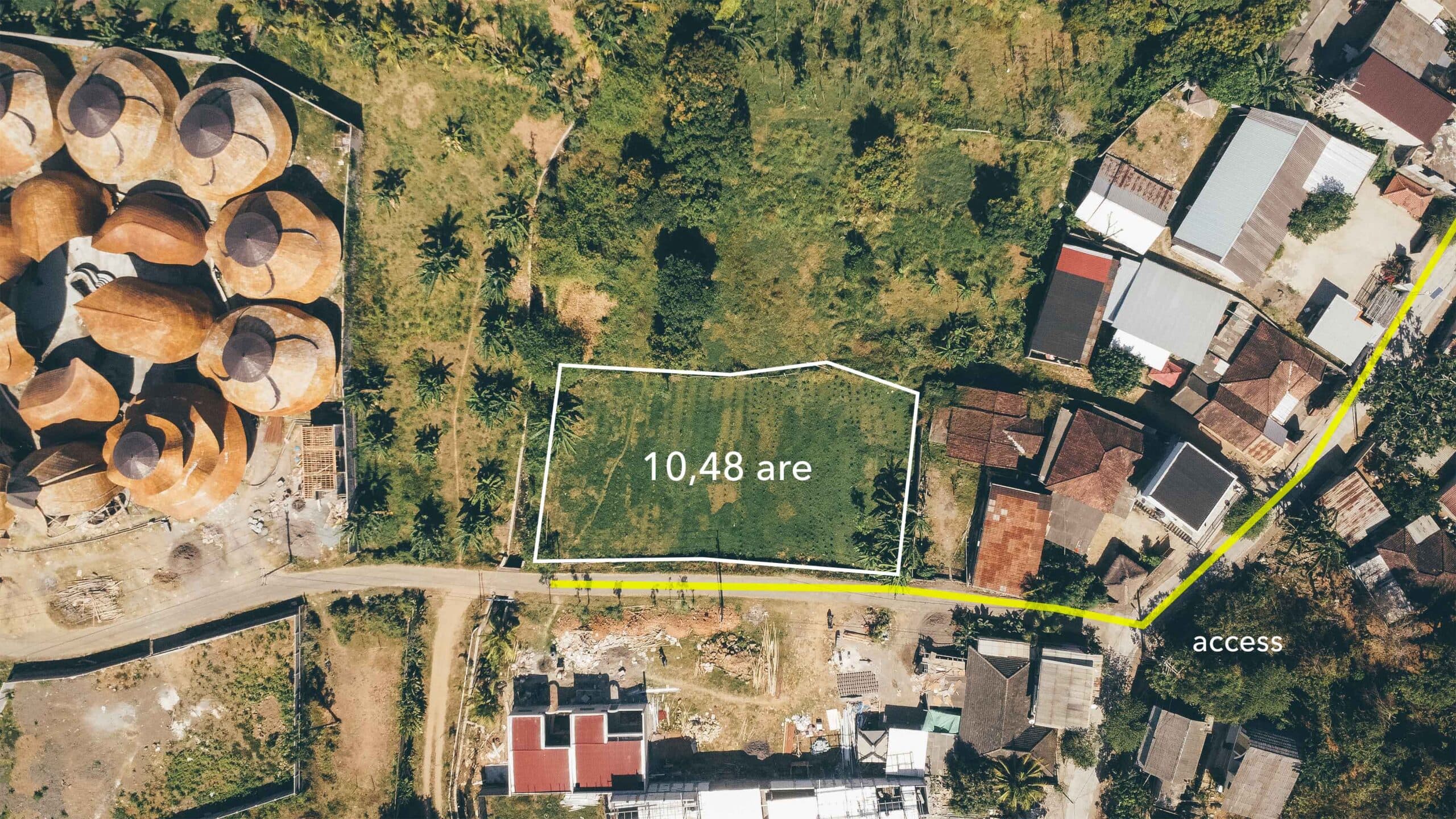 Kuta Mandalika land for sale aerial view