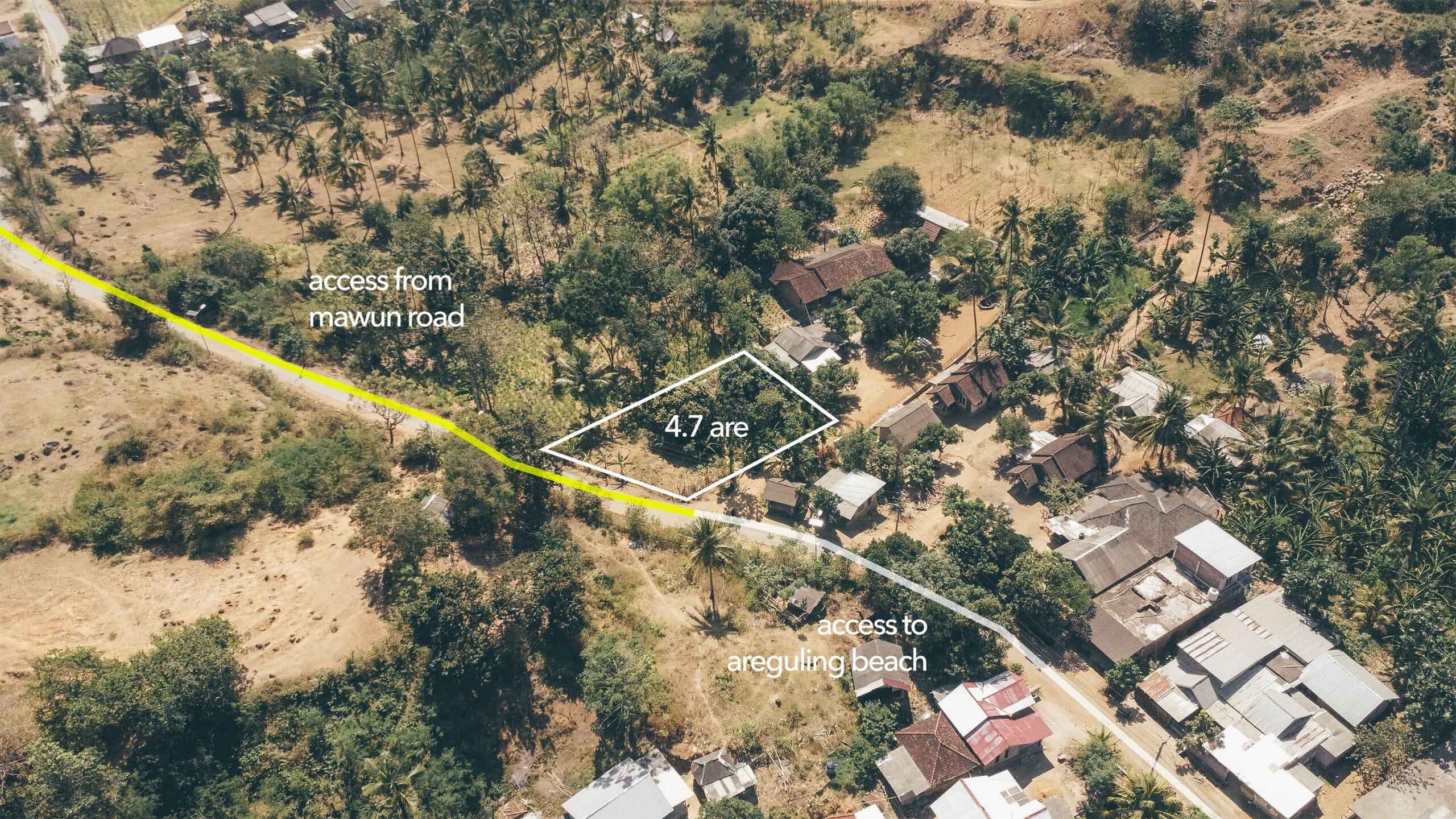 Areguling 4.7 are flat land for sale