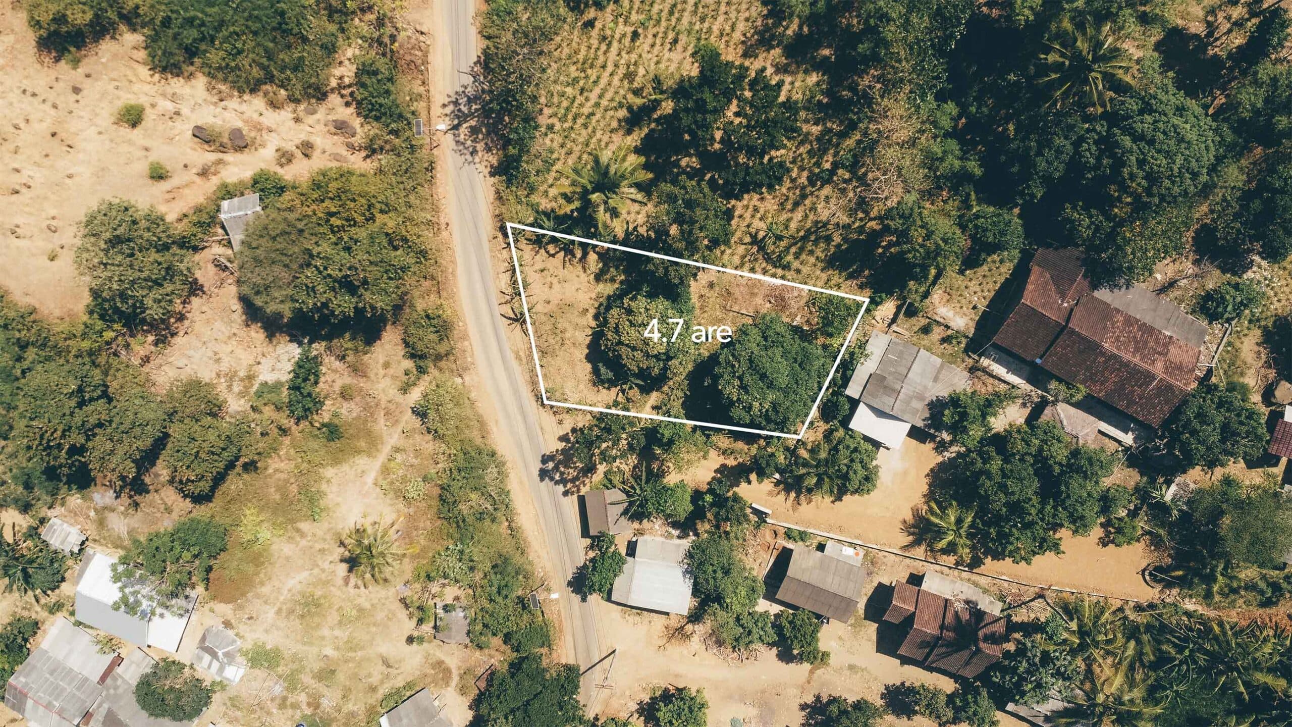 Areguling 4.7 are flat land for sale