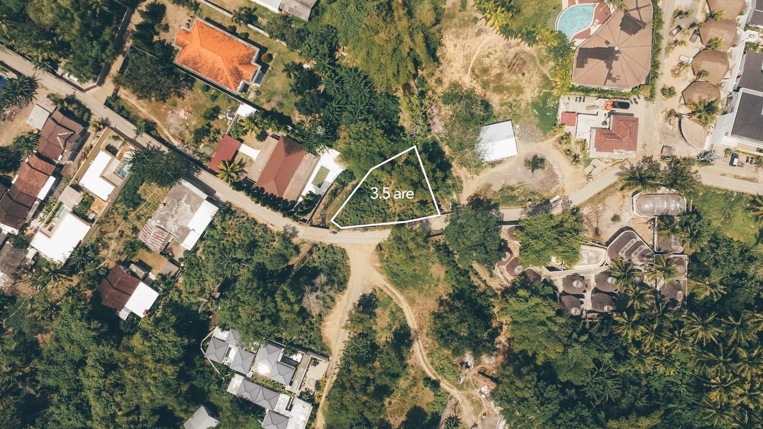 3.5 are plot of land for sale in Kuta Lombok