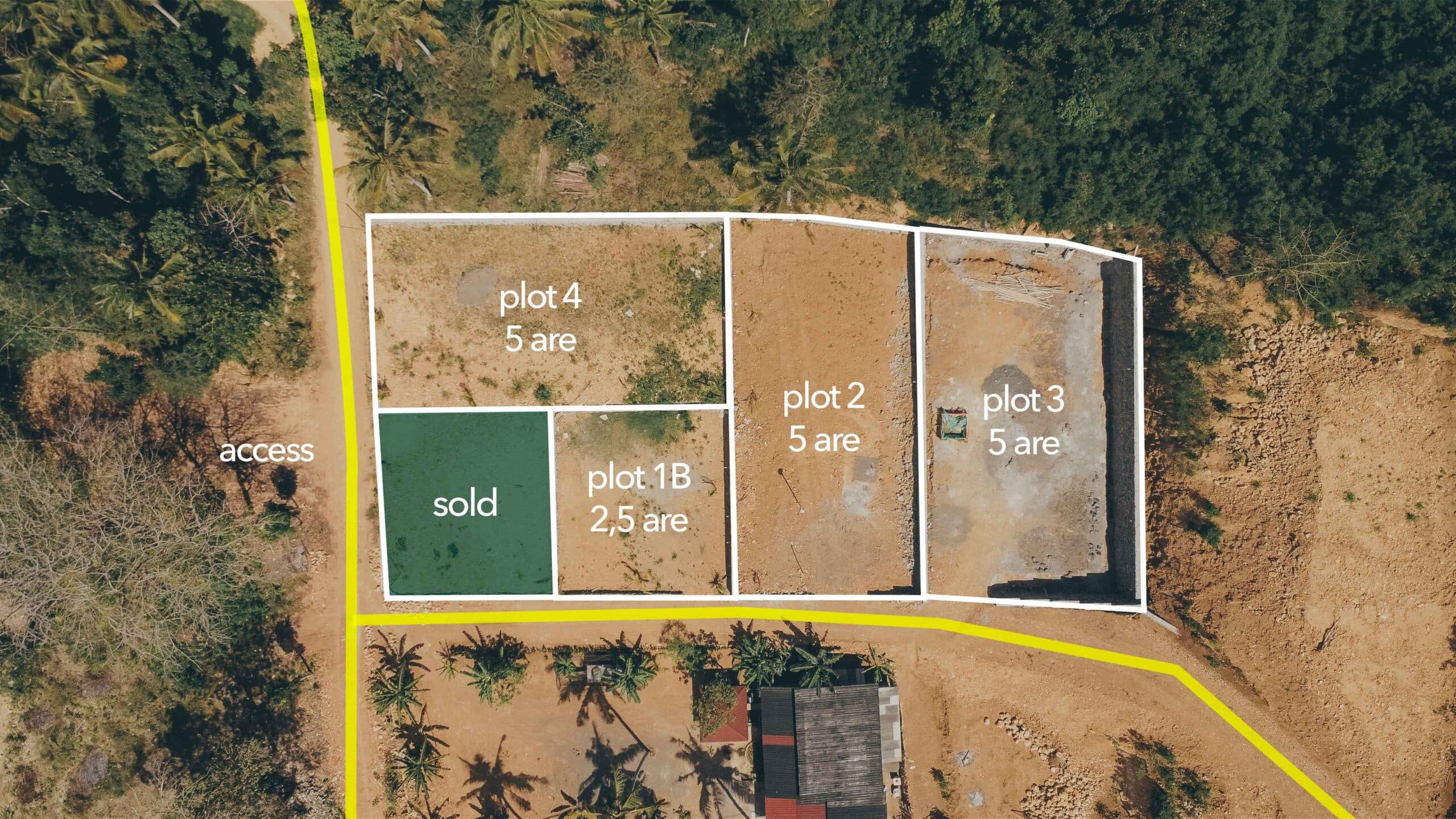 5 are plots land for sale in Kuta Lombok
