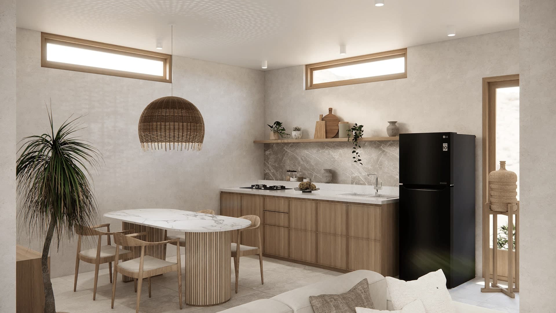 Kitchen - Monstera Villa South Lombok