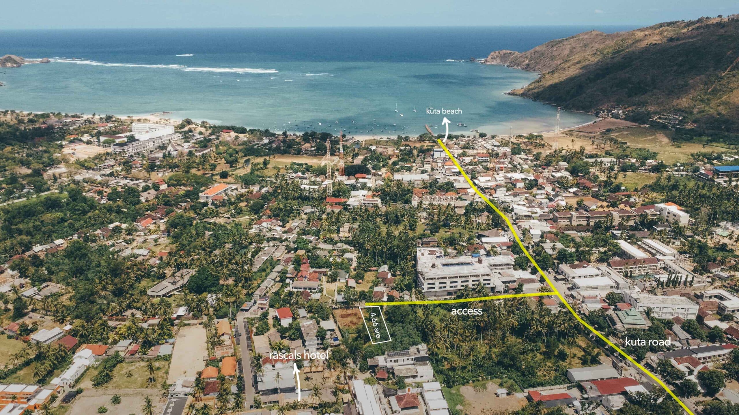 Flat Land for sale in Central Kuta, South Lombok