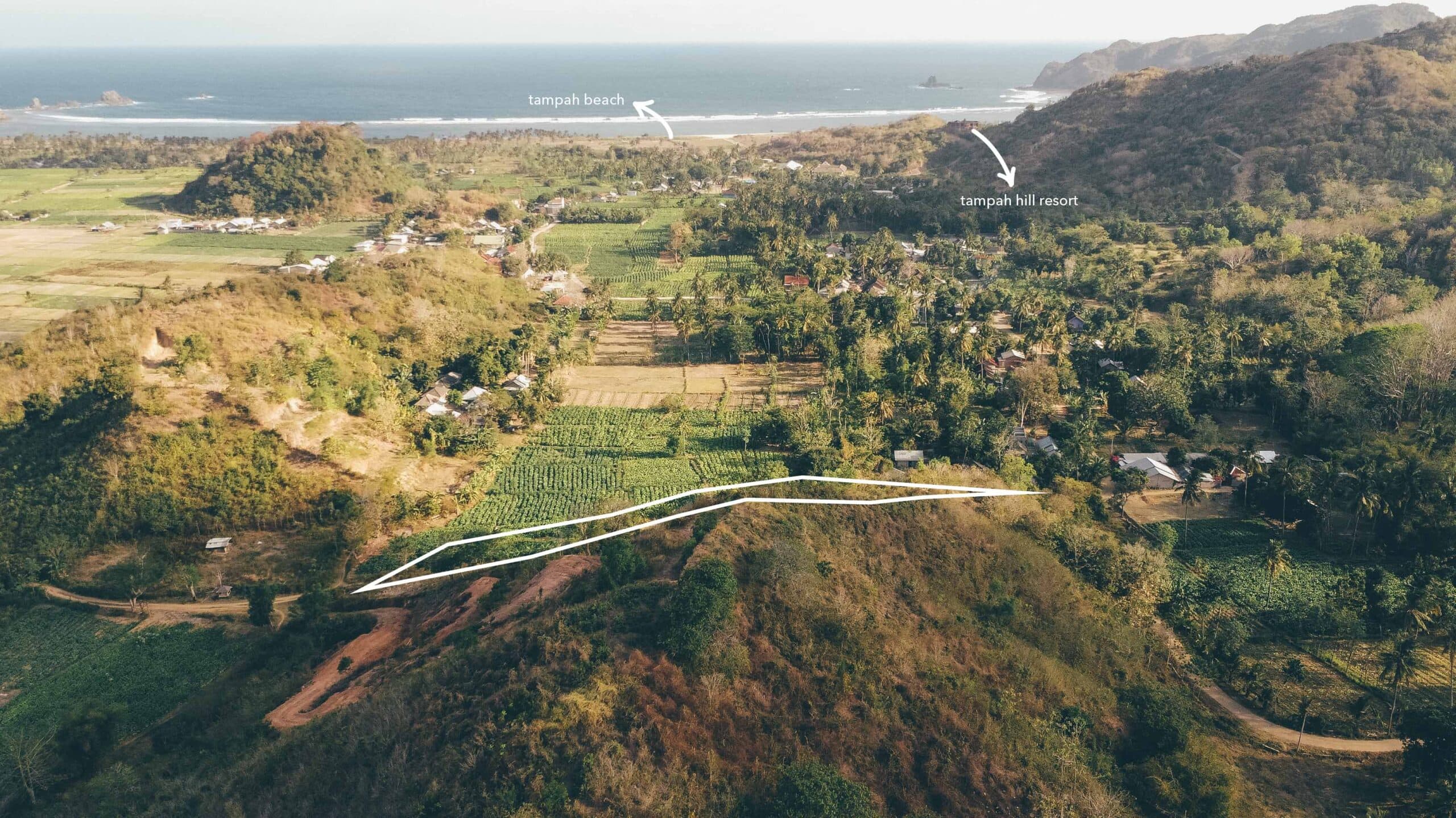 aerial view tampah hillside land for sale