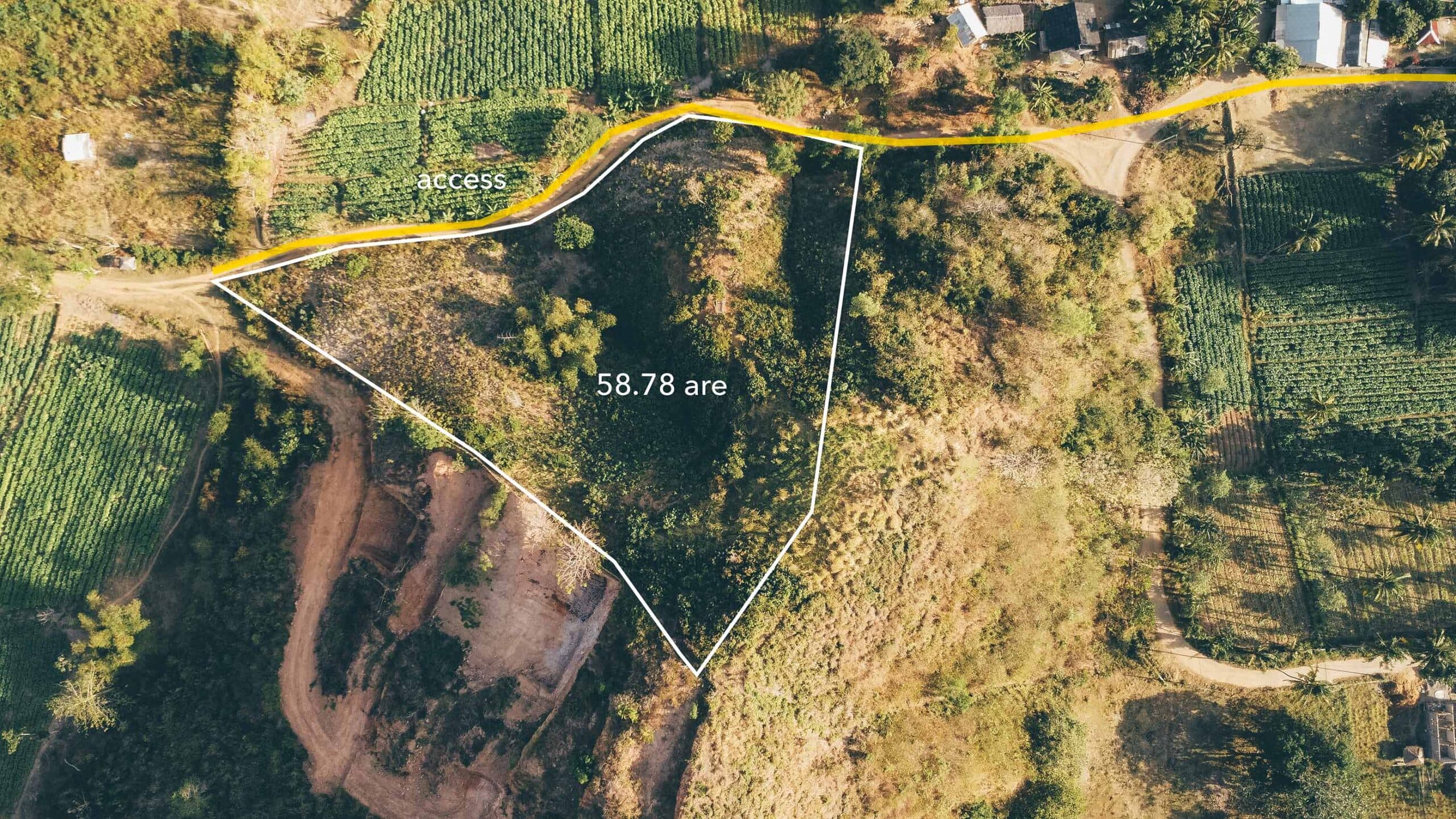 aerial view tampah hillside land for sale
