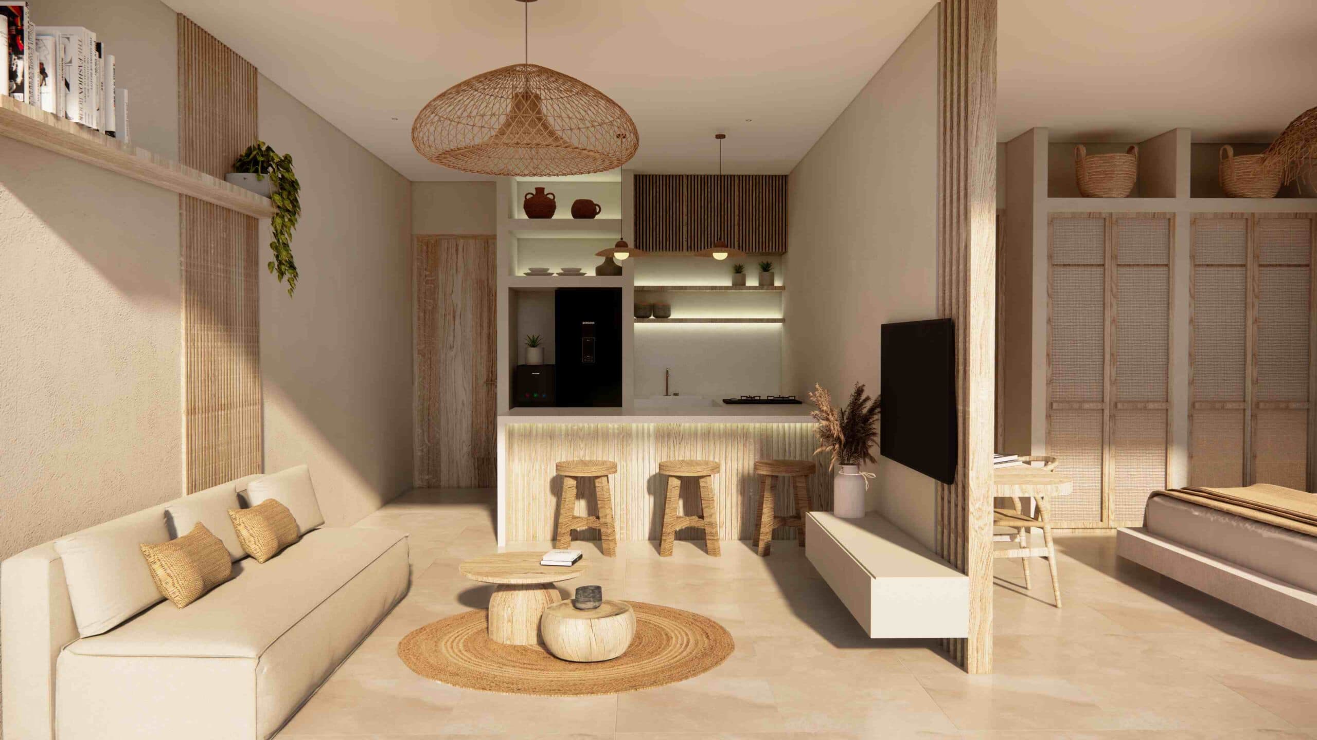 studio apartement interior of kenya resort & residence