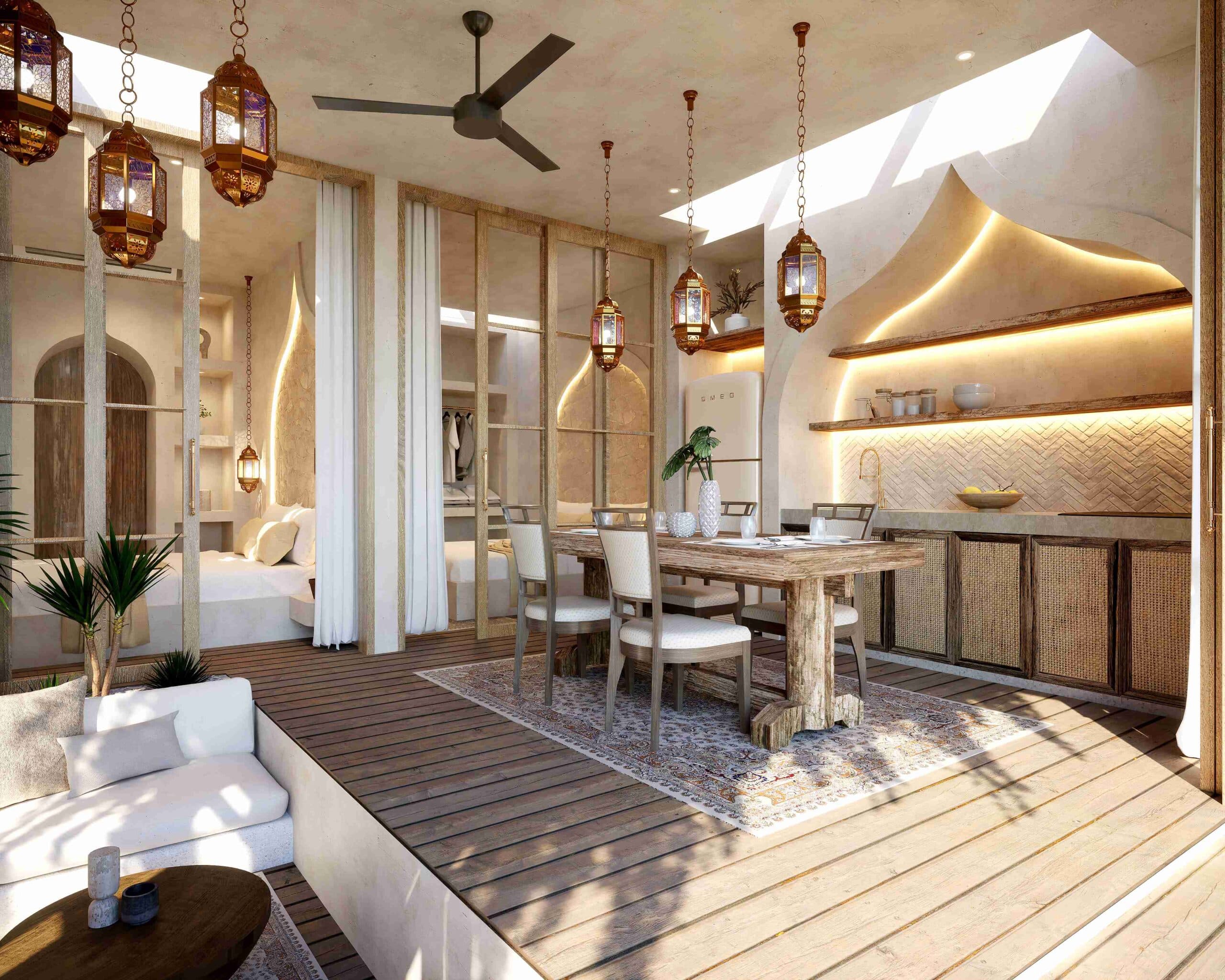 Mango mahala 2br villa dining area