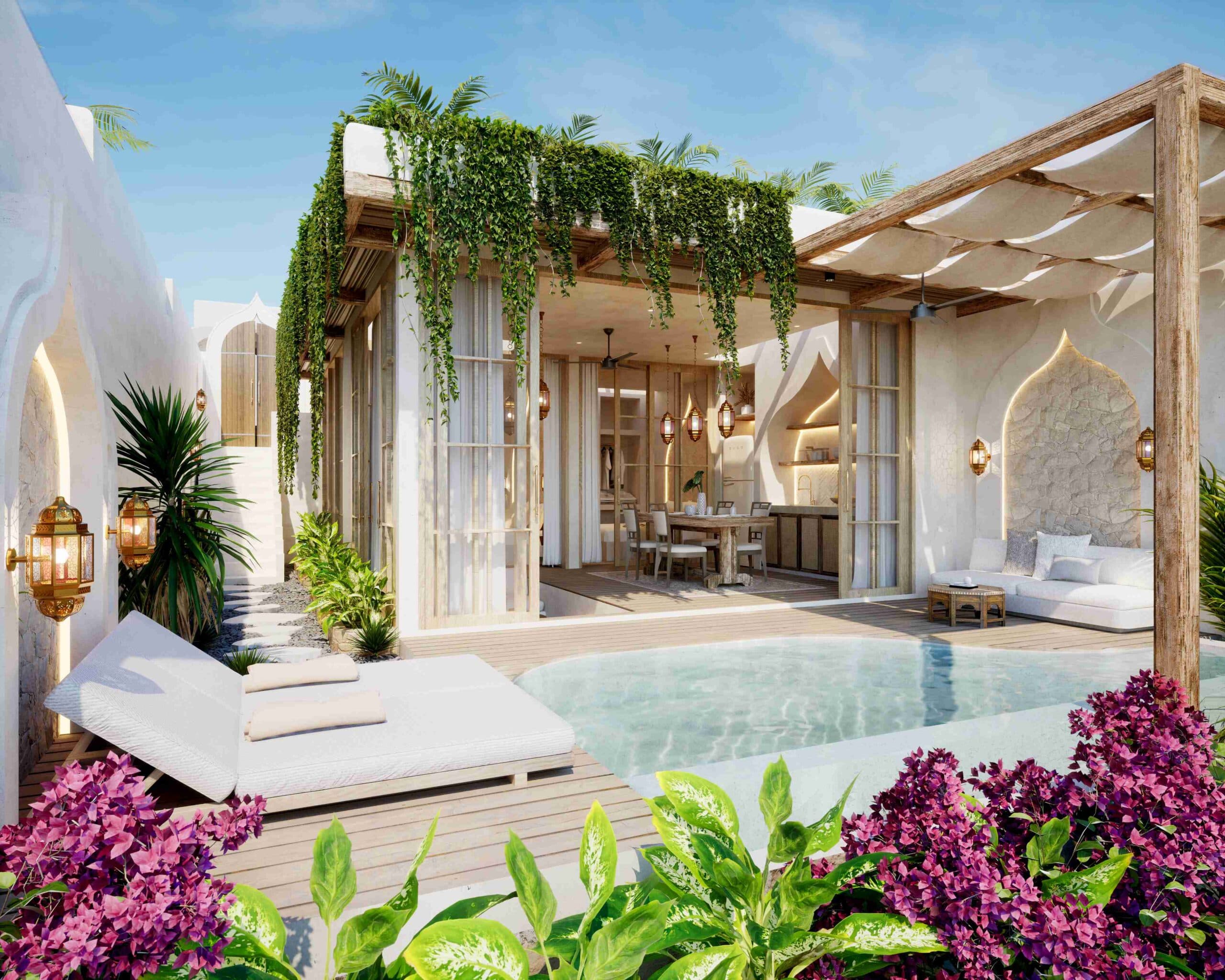 Mango mahala 2br villa pool & terrace area