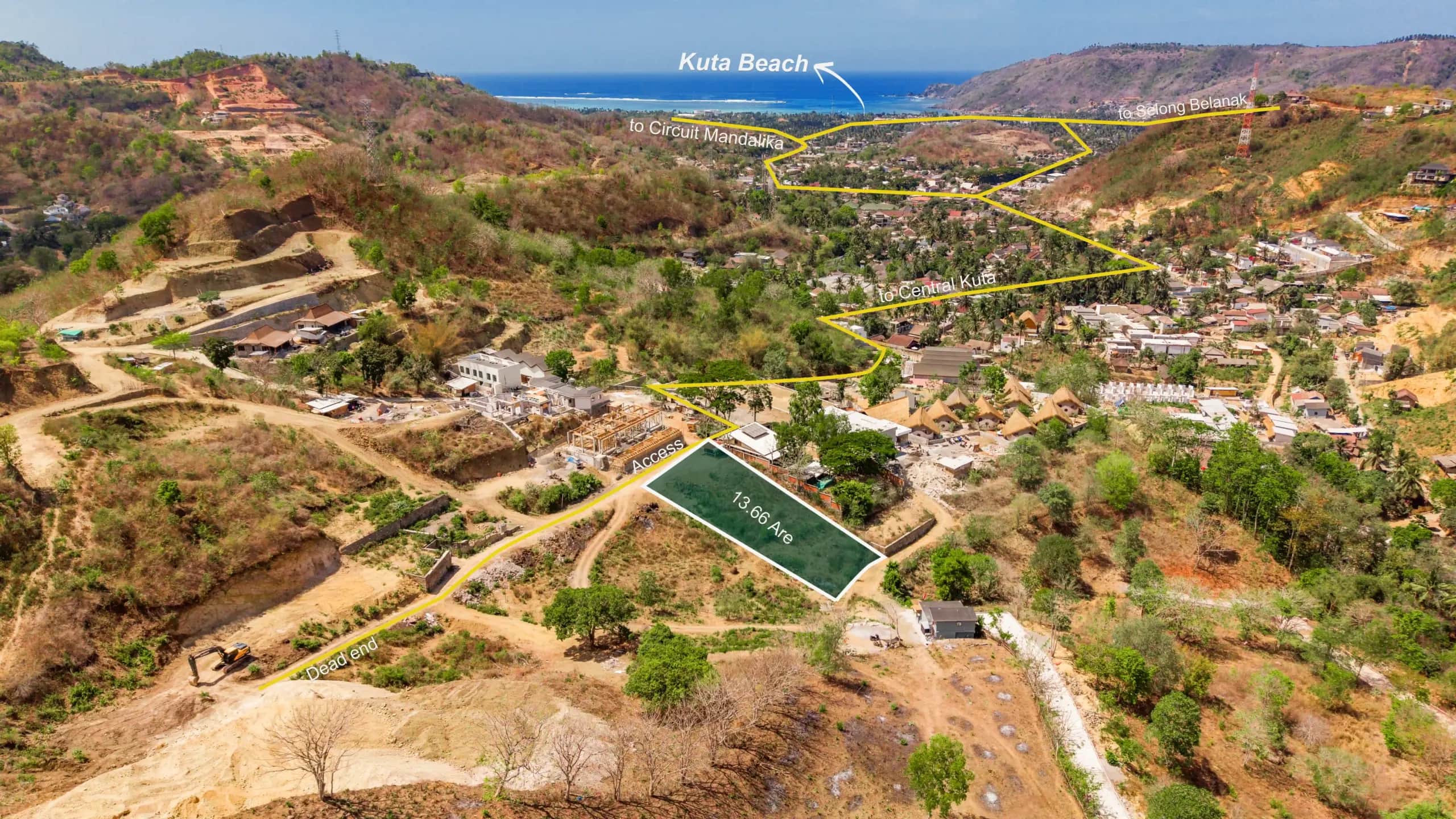 Kuta Hillside 13.66 are land sale by Maju properties